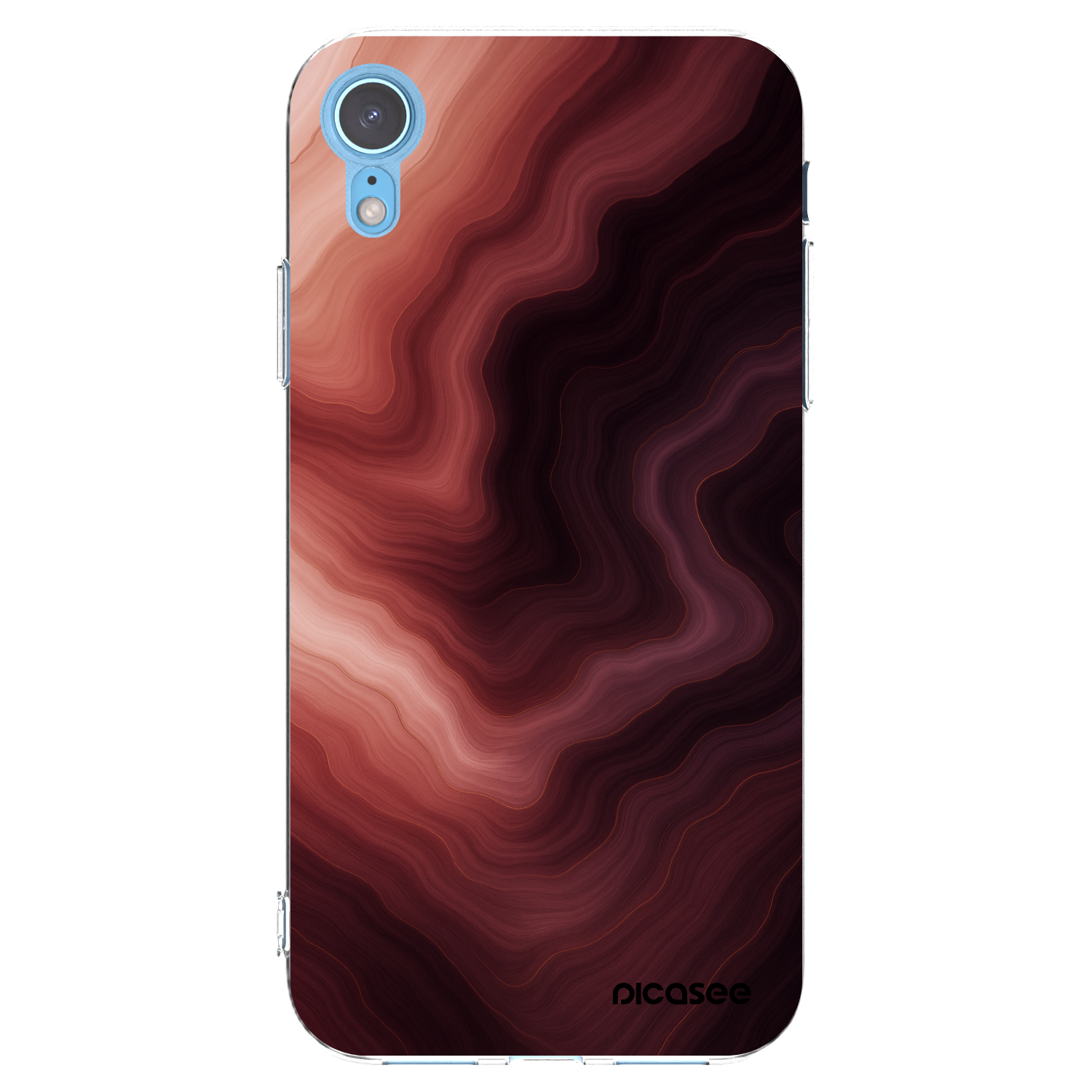 Picasee Apple iPhone XR Hülle - Transparentes Silikon - Rouge