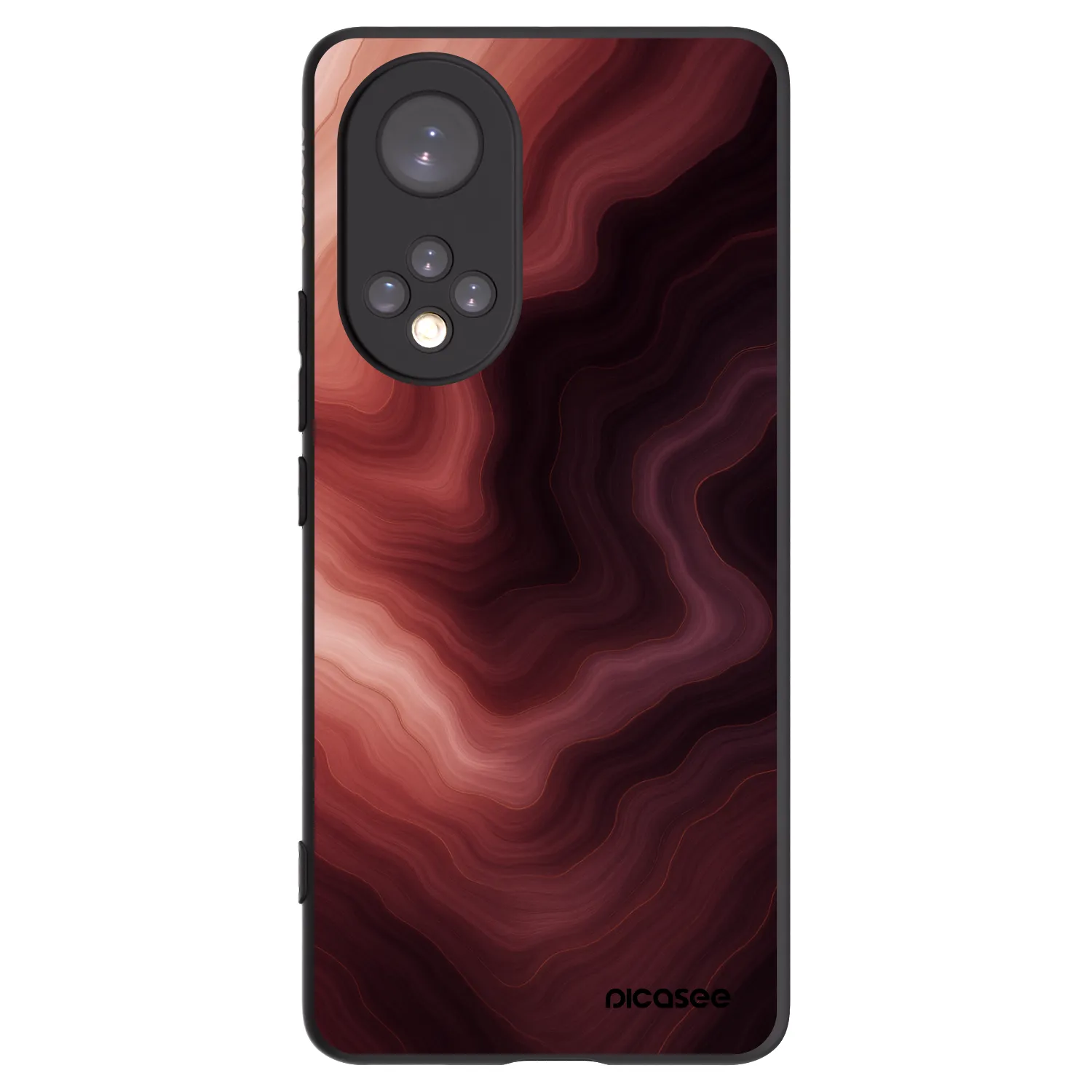 Picasee Honor 50 5G Hülle - Schwarzes Silikon - Rouge