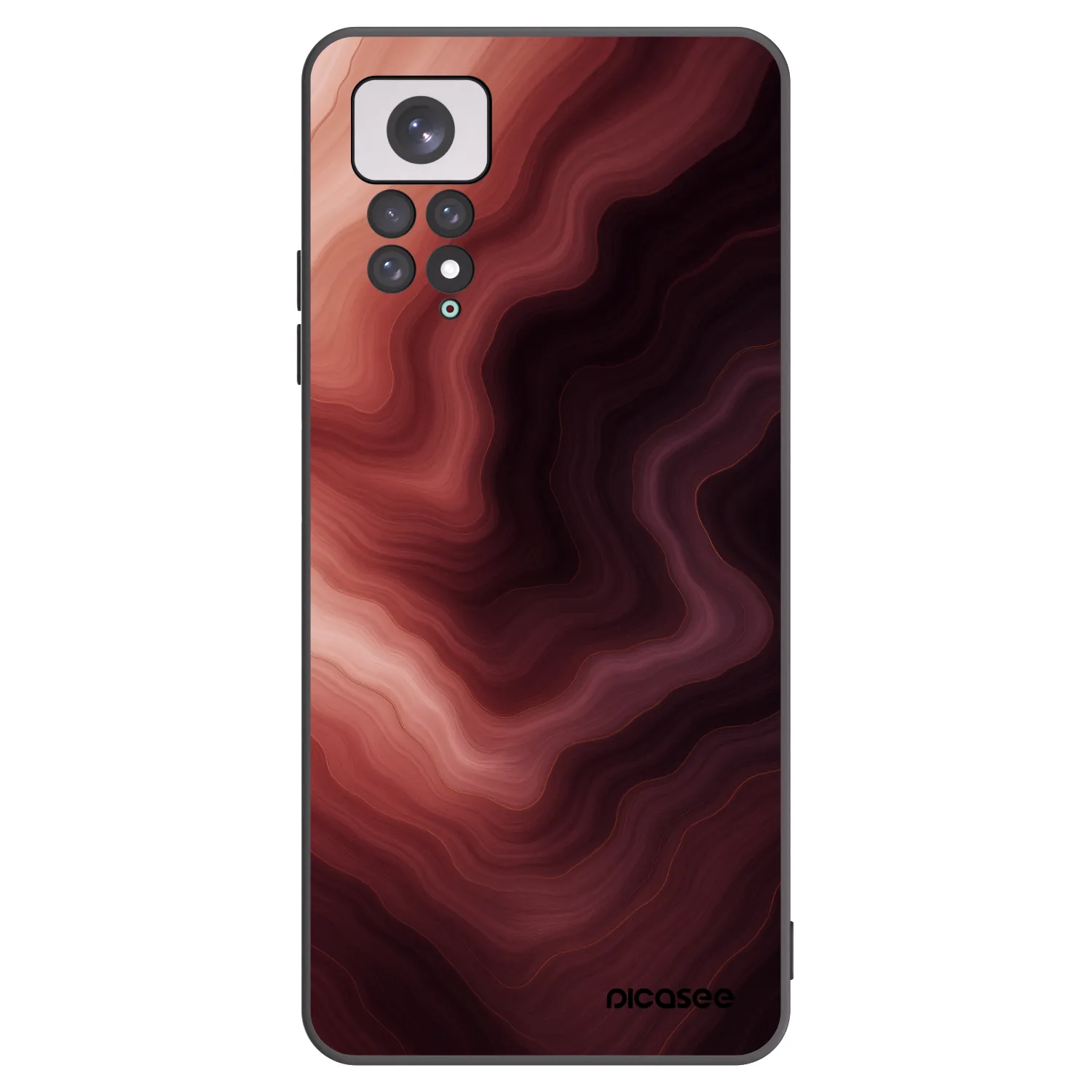 Picasee Xiaomi Redmi Note 11 Hülle - Schwarzes Silikon - Rouge