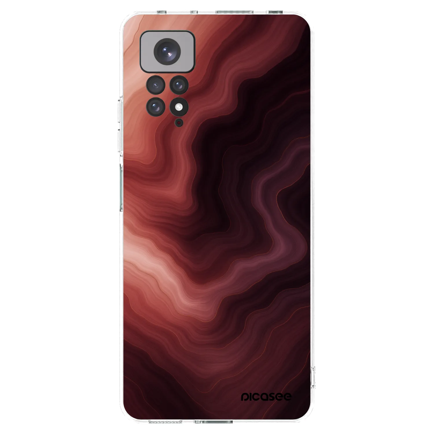 Picasee Xiaomi Redmi Note 11 Hülle - Transparentes Silikon - Rouge
