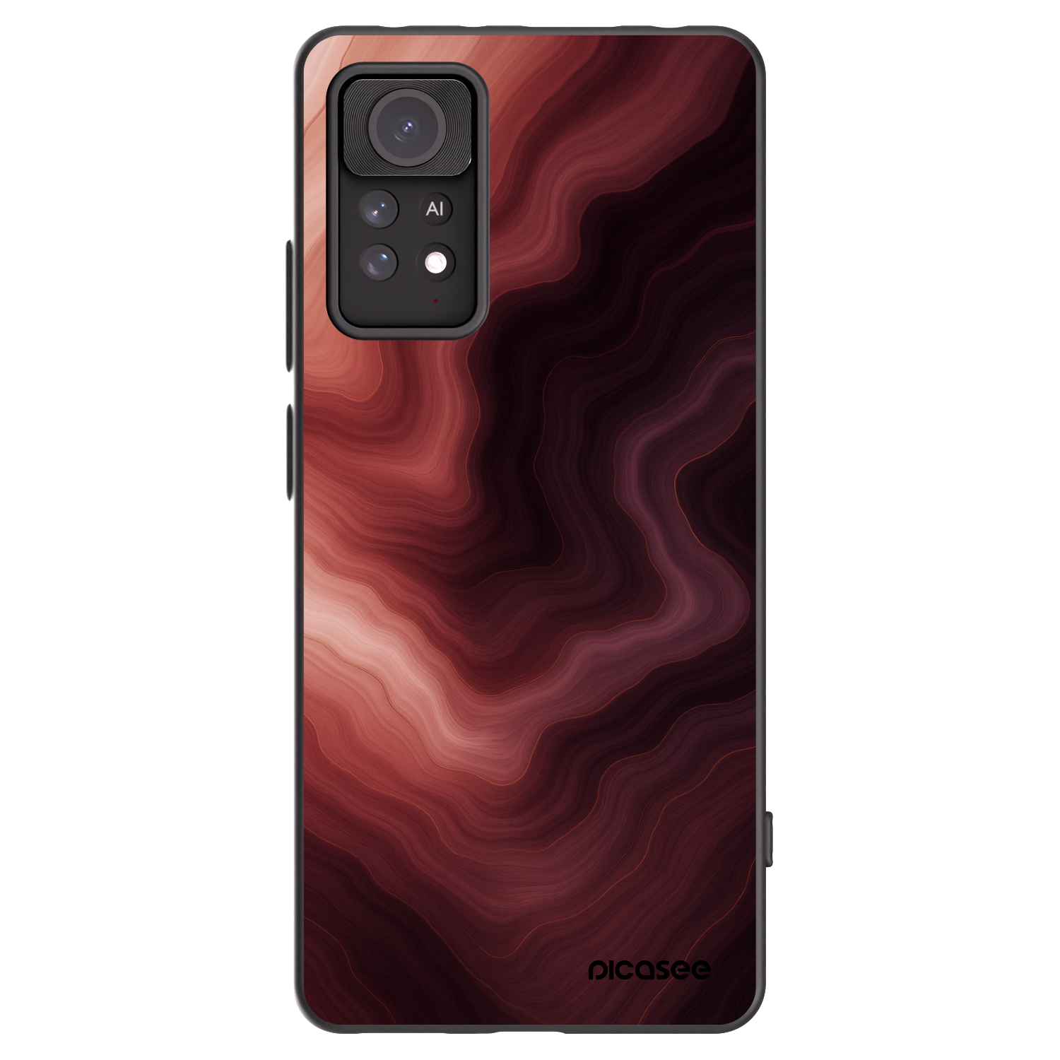 Picasee Xiaomi Redmi Note 11 Pro Hülle - Schwarzes Silikon - Rouge