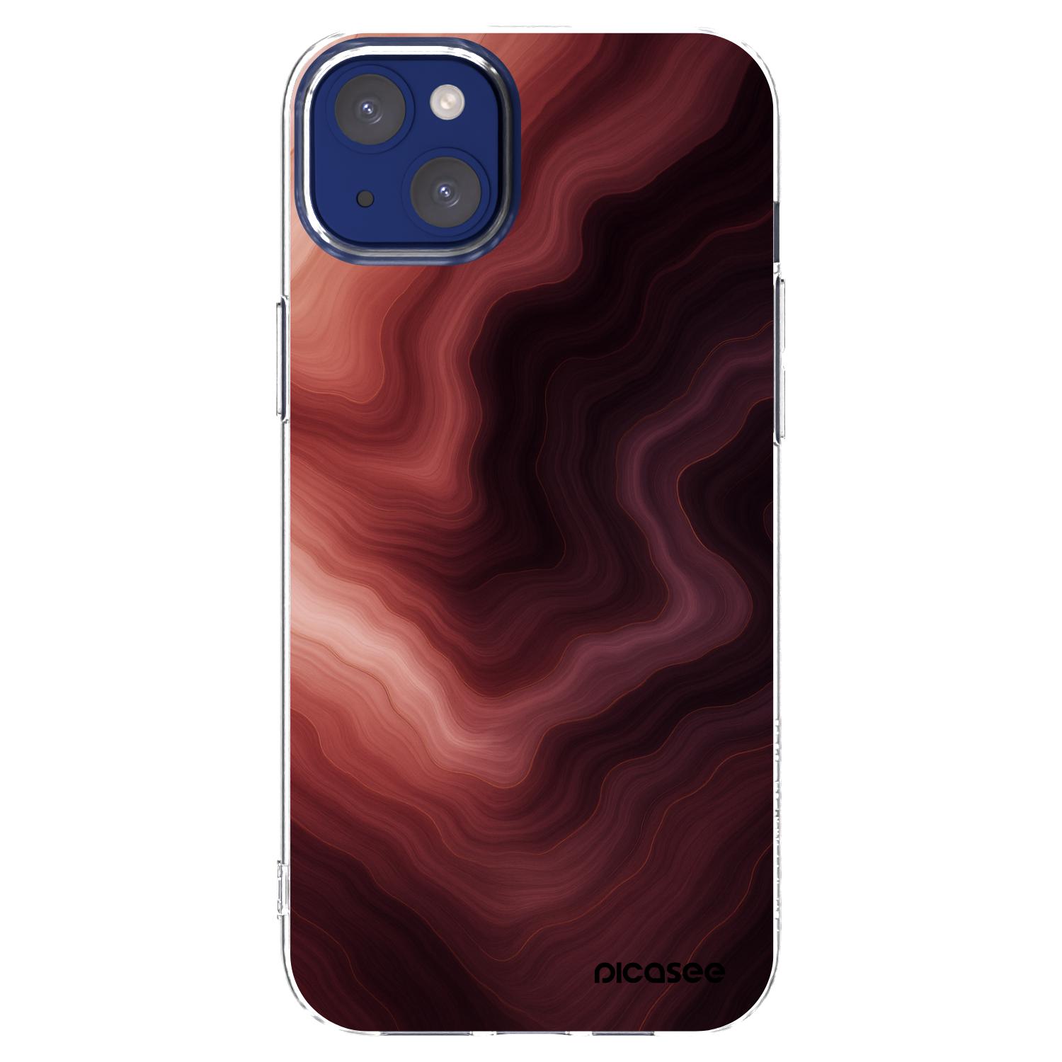 Picasee Apple iPhone 14 Plus Hülle - Transparentes Silikon - Rouge