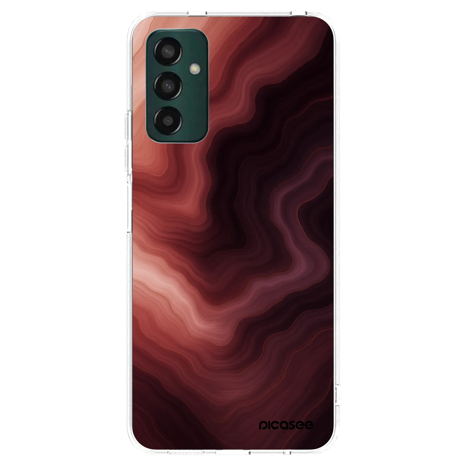 Picasee Samsung Galaxy M23 5G Hülle - Transparentes Silikon - Rouge