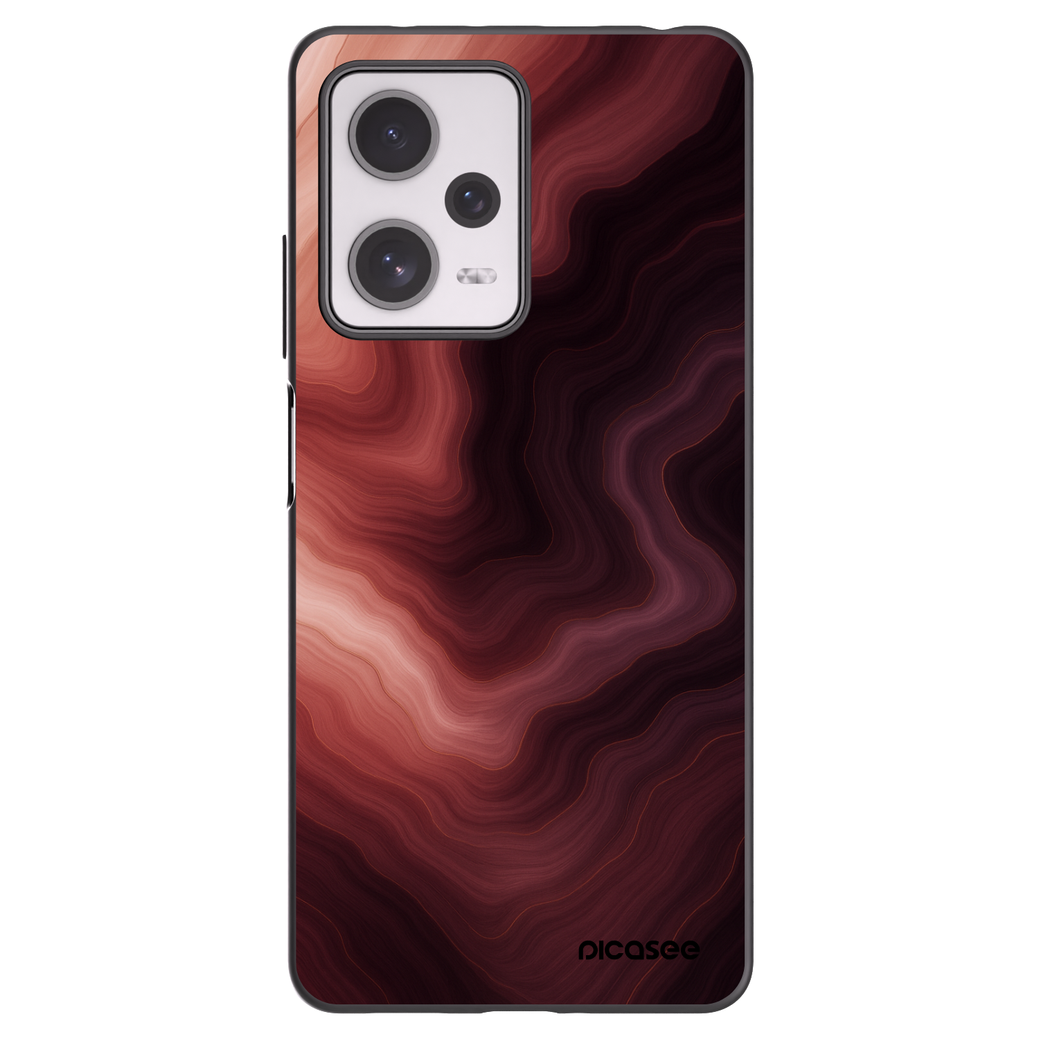 Picasee Xiaomi Redmi Note 12 Pro+ 5G Hülle - Schwarzes Silikon - Rouge