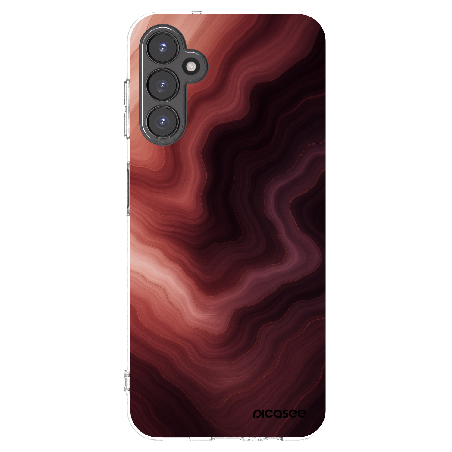 Picasee Samsung Galaxy A14 5G A146P Hülle - Transparentes Silikon - Rouge