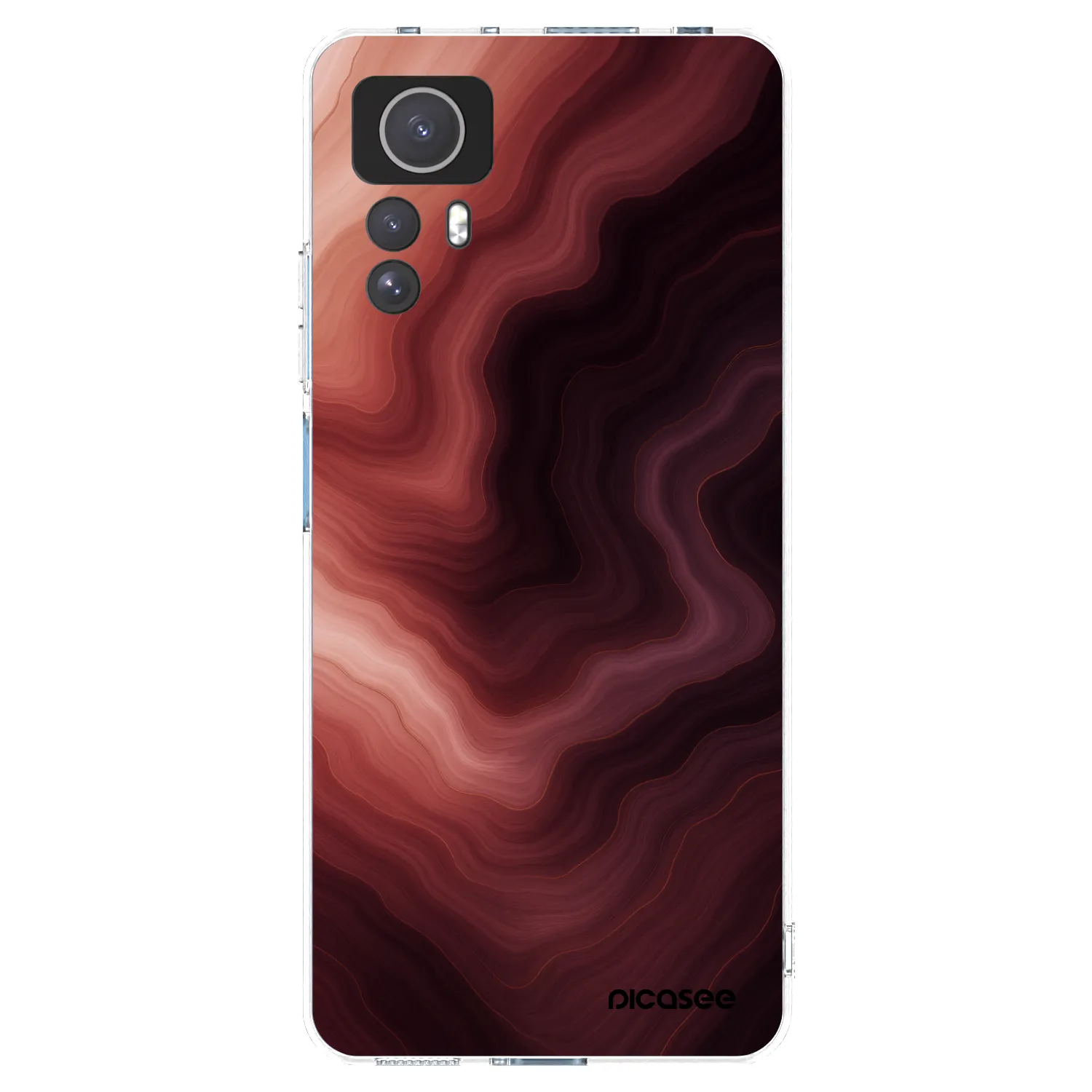 Picasee Xiaomi Redmi Note 12S Hülle - Transparentes Silikon - Rouge
