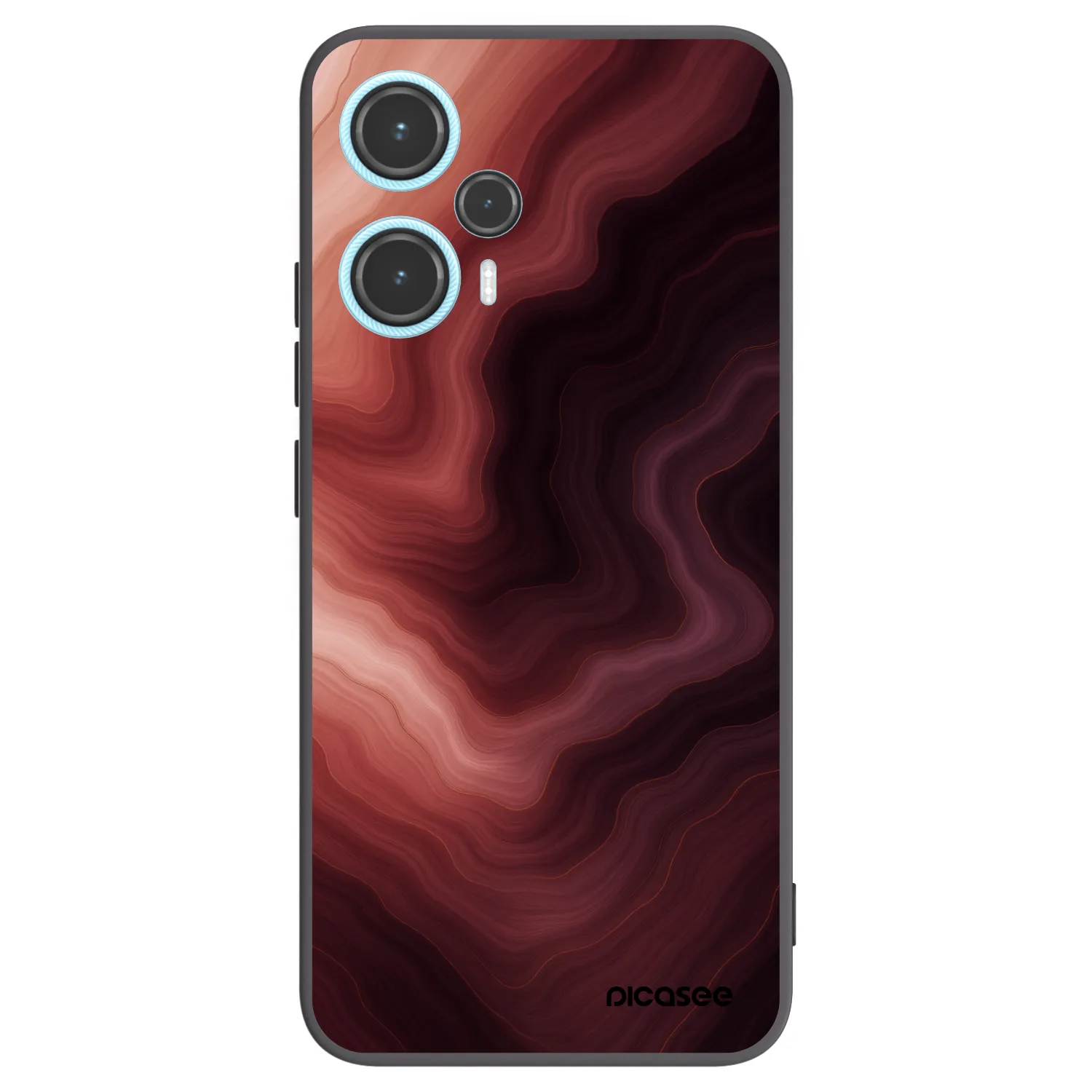 Picasee Xiaomi Poco F5 Hülle - Schwarzes Silikon - Rouge