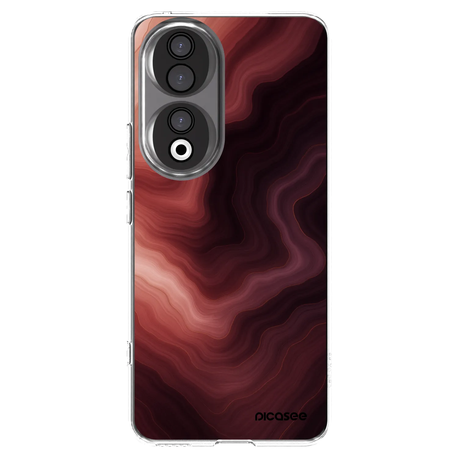 Picasee Honor 90 5G Hülle - Transparentes Silikon - Rouge