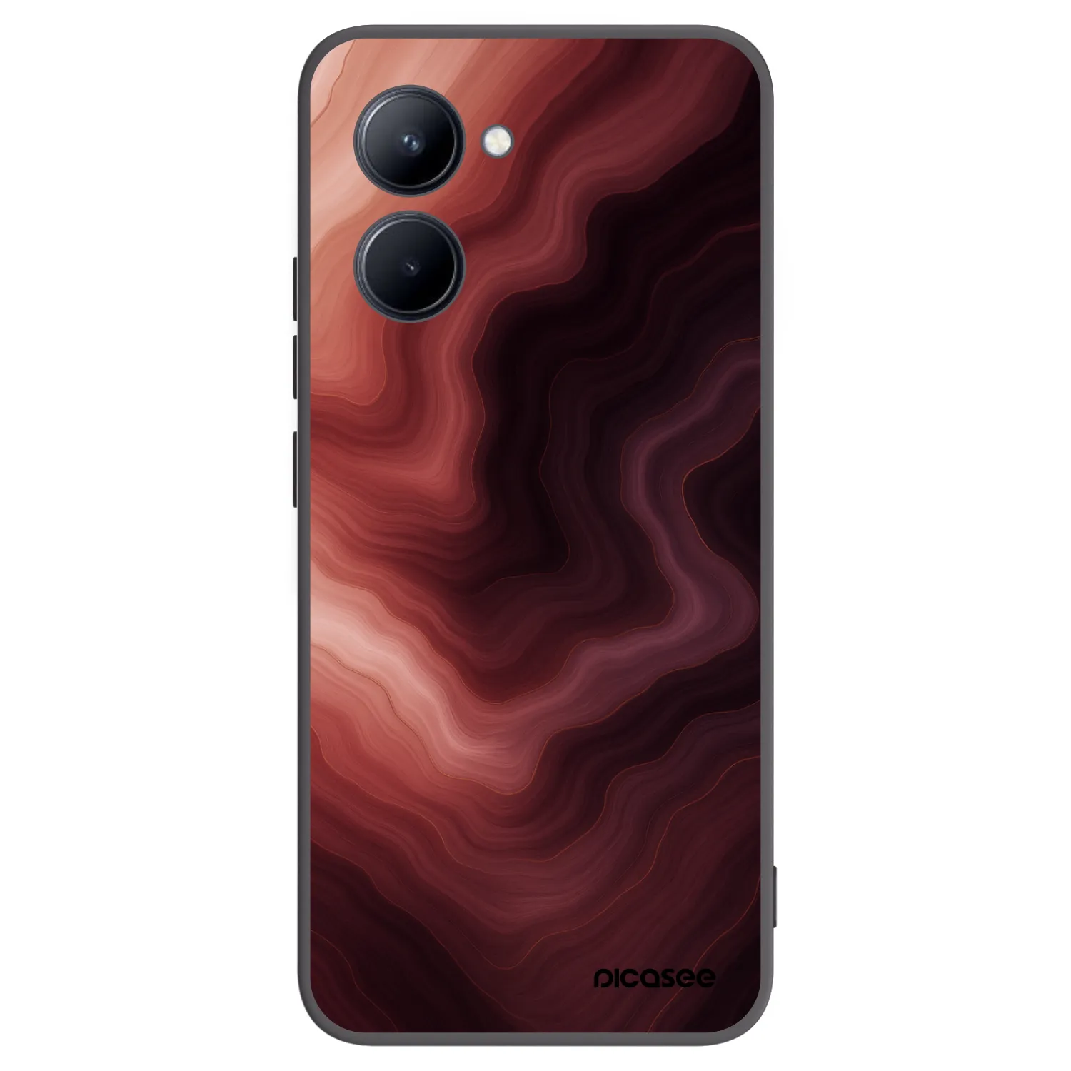 Picasee Realme C33 (2023) Hülle - Schwarzes Silikon - Rouge