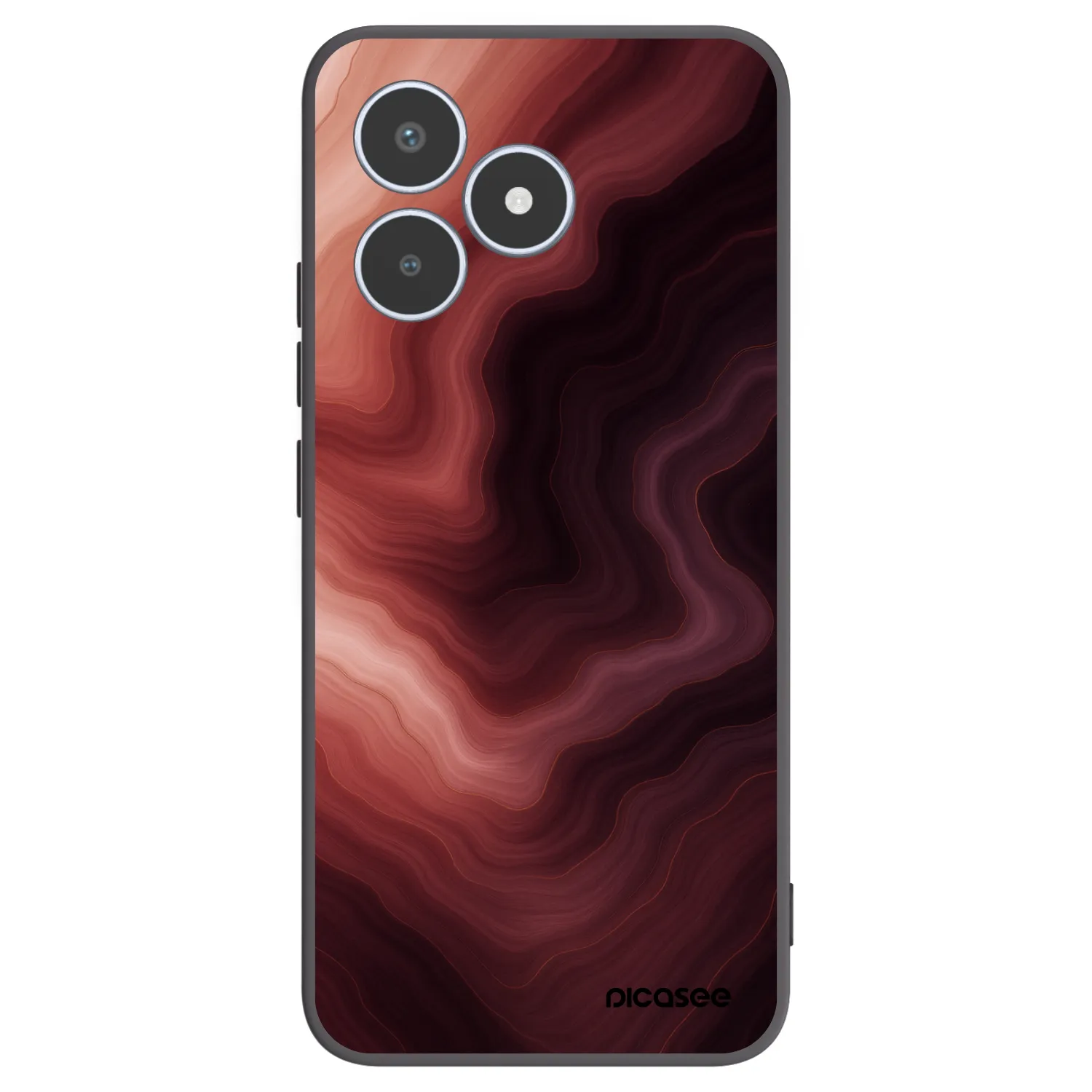 Picasee Realme C53 Hülle - Schwarzes Silikon - Rouge