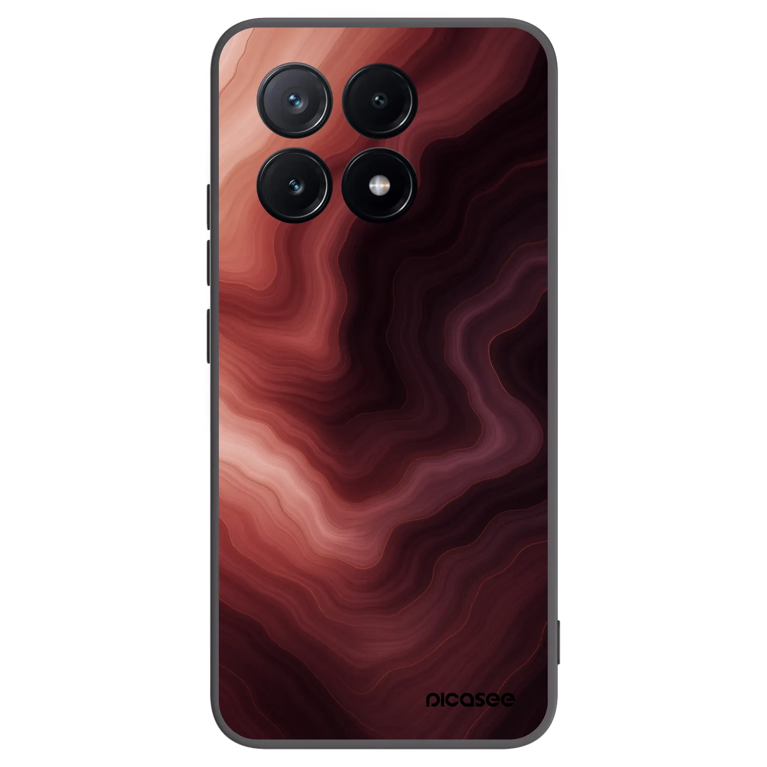 Picasee Xiaomi Poco X6 Pro Hülle - Schwarzes Silikon - Rouge