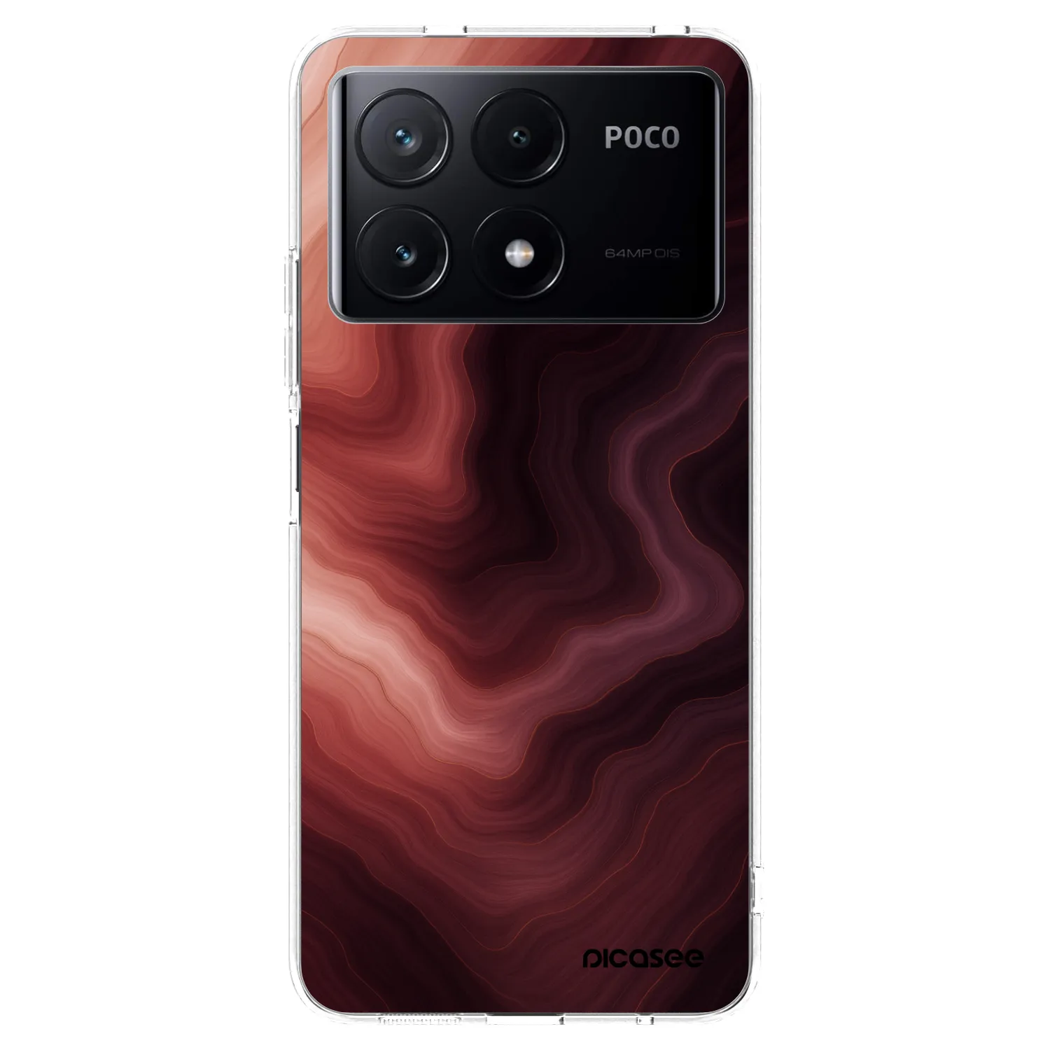 Picasee Xiaomi Poco X6 Pro Hülle - Transparentes Silikon - Rouge