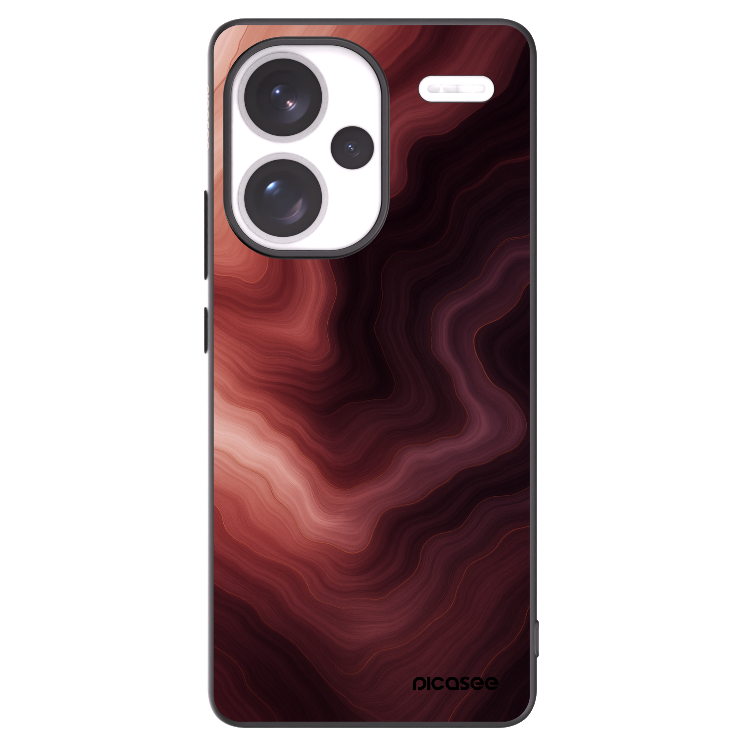 Picasee Xiaomi Redmi Note 13 Pro+ 5G Hülle - Schwarzes Silikon - Rouge