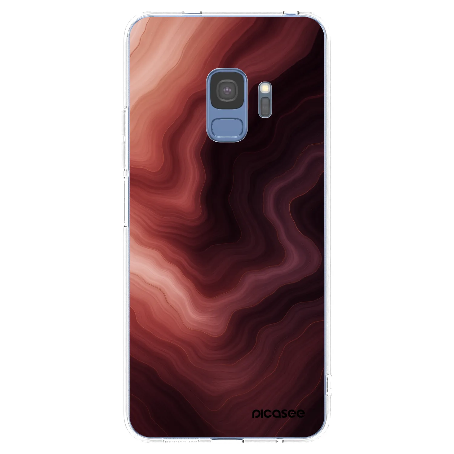 Picasee Samsung Galaxy S9 G960F Hülle - Transparentes Silikon - Rouge