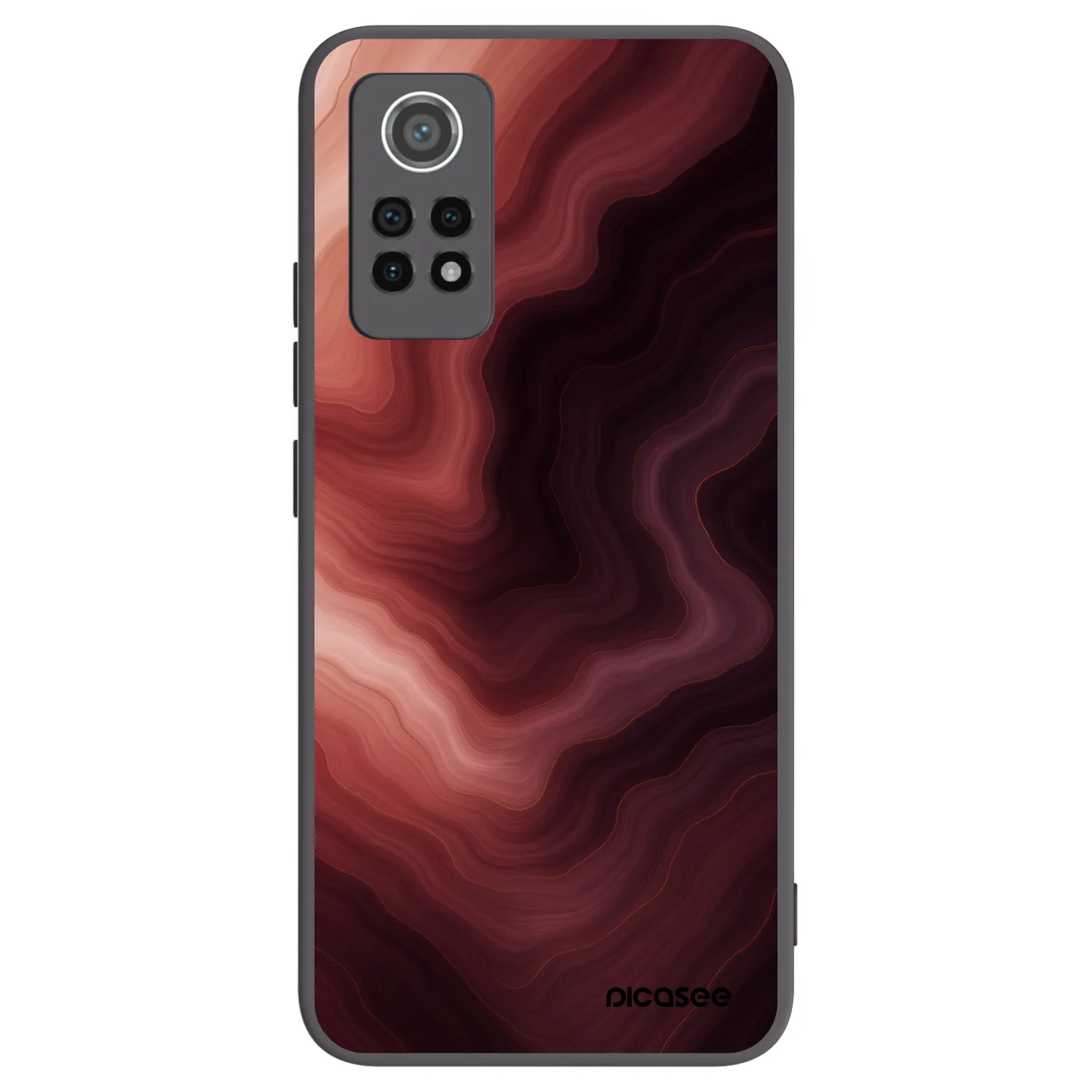 Picasee Xiaomi Redmi Note 12 Pro 4G Hülle - Schwarzes Silikon - Rouge