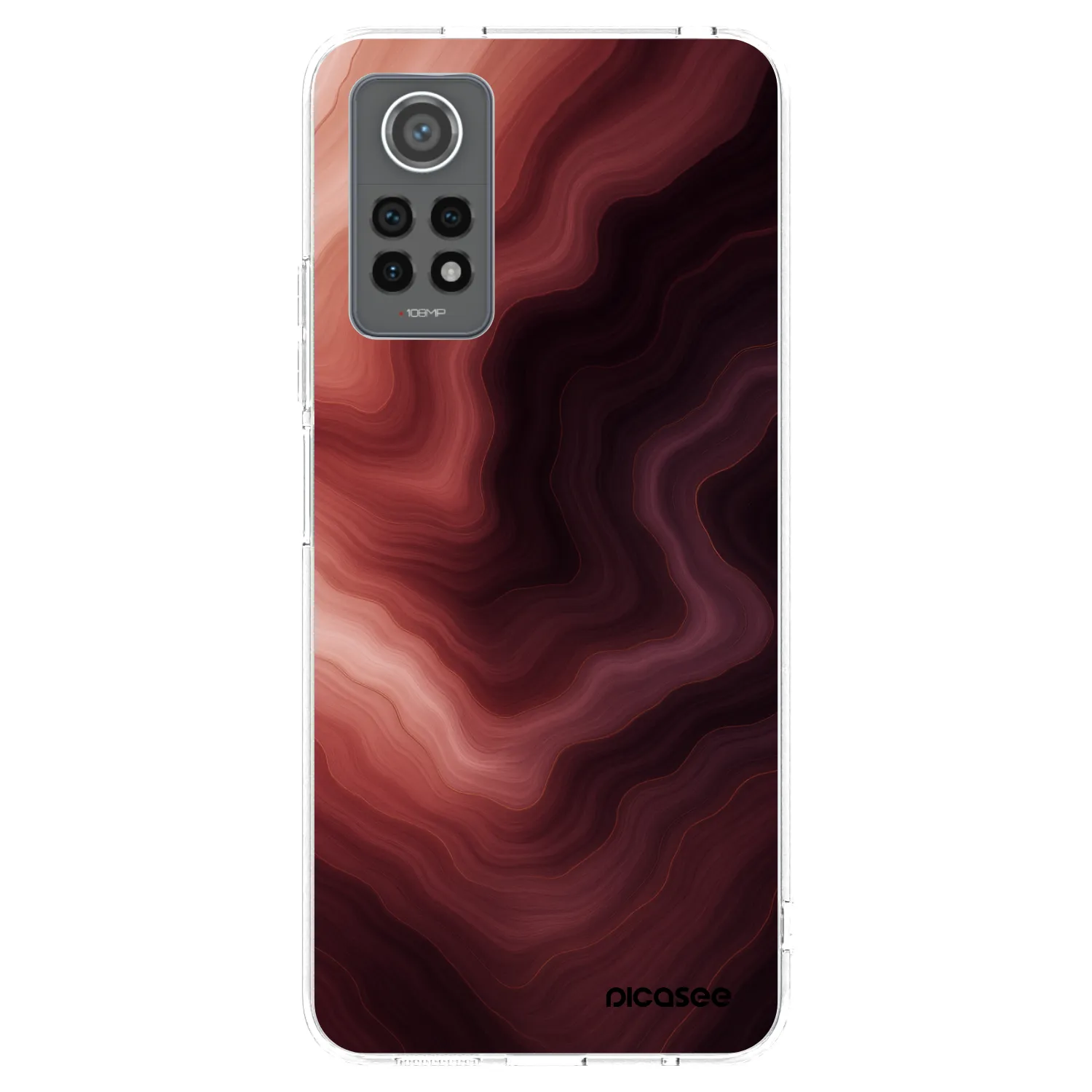 Picasee Xiaomi Redmi Note 12 Pro 4G Hülle - Transparentes Silikon - Rouge