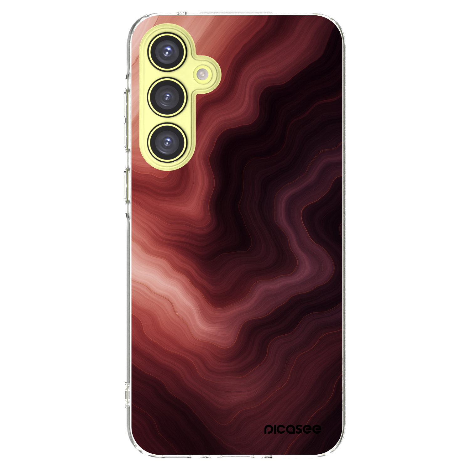 Picasee Samsung Galaxy A35 5G A356B Hülle - Transparentes Silikon - Rouge