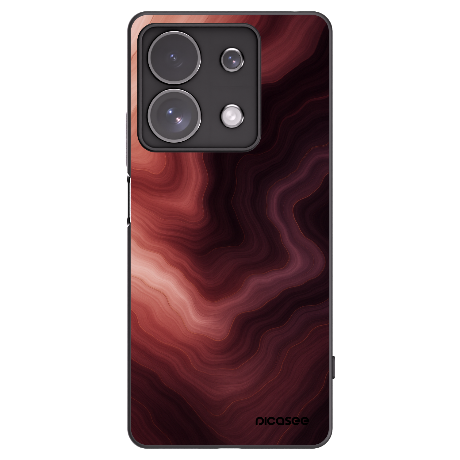 Picasee Xiaomi Redmi Note 13 Pro 4G Hülle - Schwarzes Silikon - Rouge