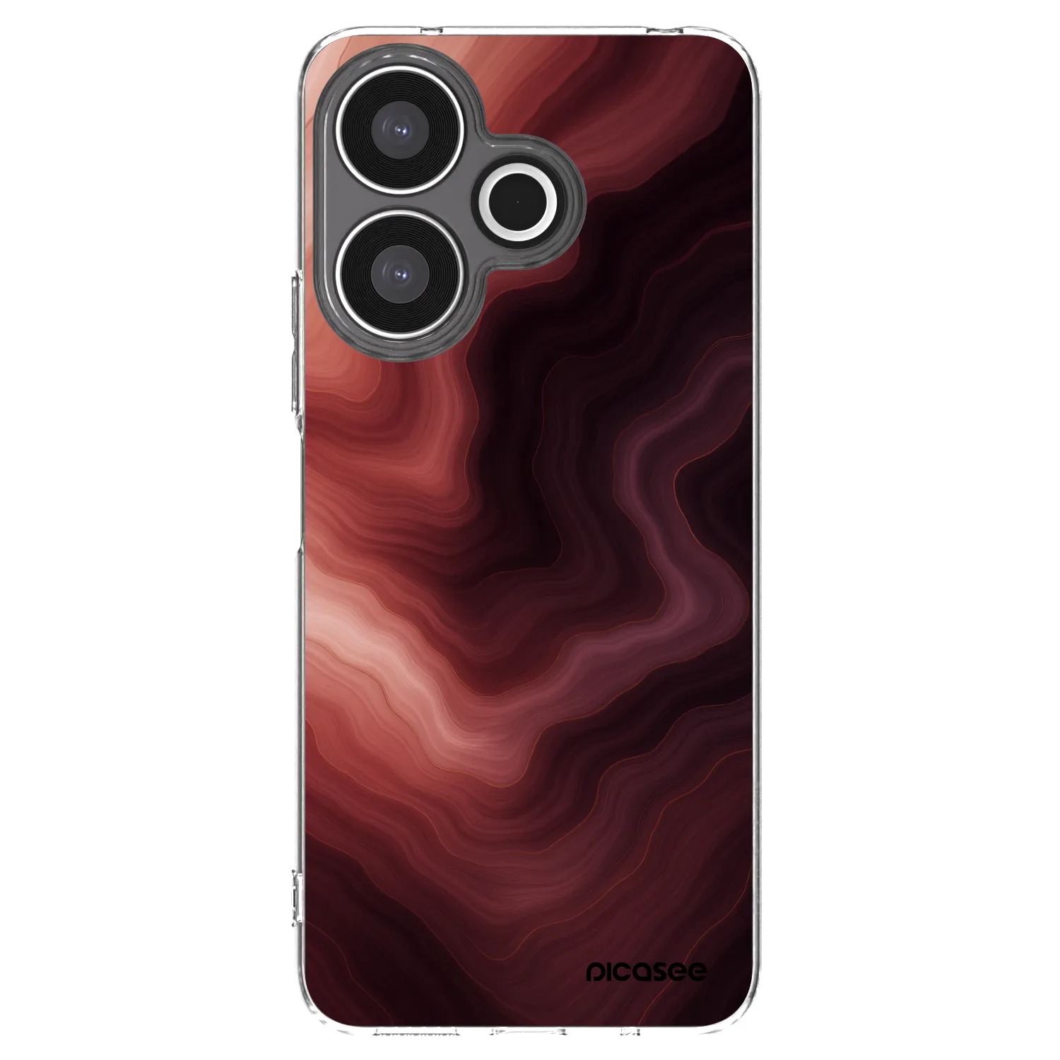Picasee Xiaomi Redmi 13 4G Hülle - Transparentes Silikon - Rouge