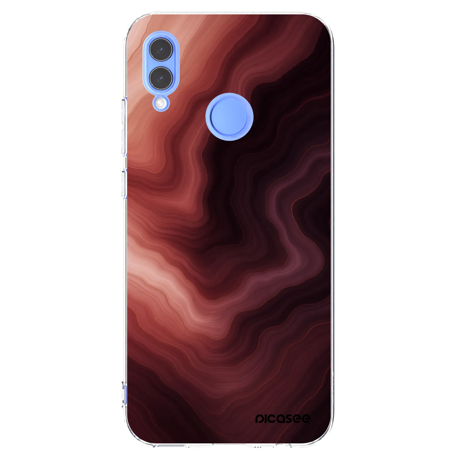 Picasee Huawei P Smart 2019 Hülle - Transparentes Silikon - Rouge