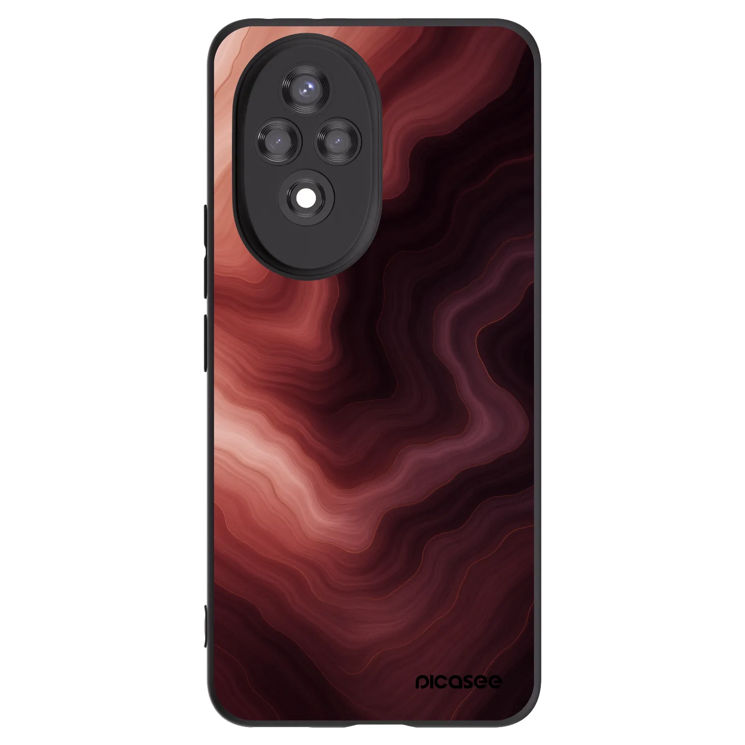 Picasee Honor 200 5G Hülle - Schwarzes Silikon - Rouge