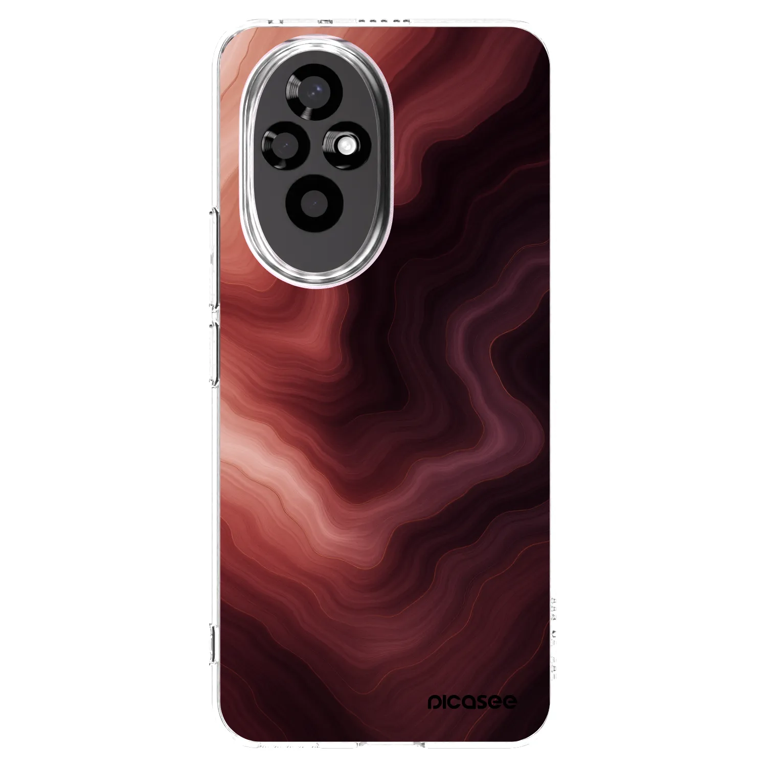 Picasee Honor 200 Pro 5G Hülle - Transparentes Silikon - Rouge
