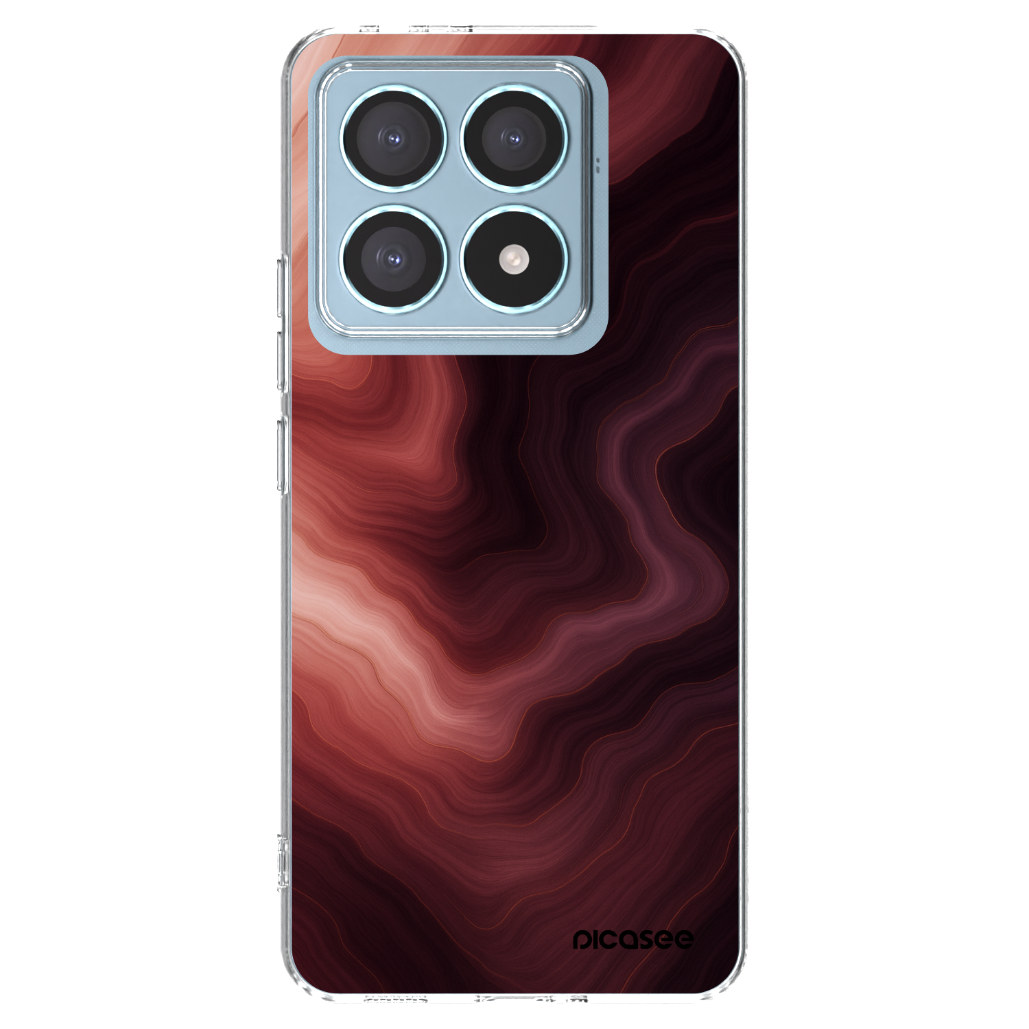 Picasee Xiaomi 14T Pro Hülle - Transparentes Silikon - Rouge