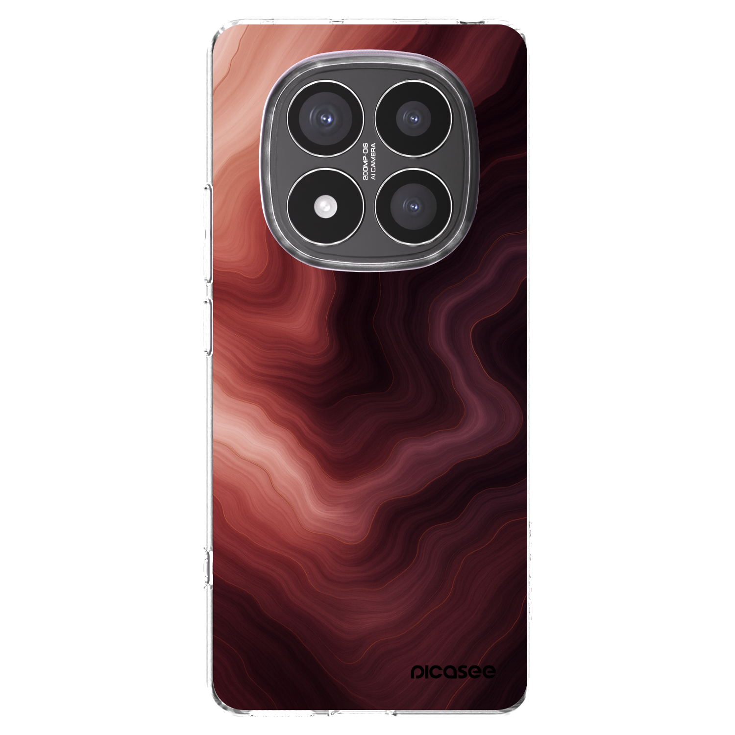Picasee Xiaomi Redmi Note 14 Pro+ 5G Hülle - Transparentes Silikon - Rouge