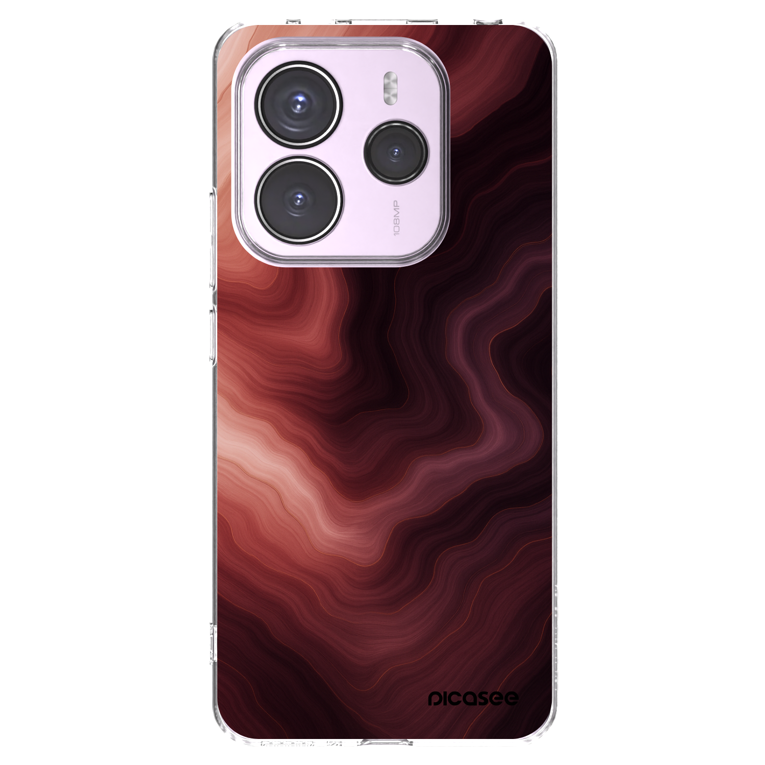 Picasee Xiaomi Redmi Note 14 5G Hülle - Transparentes Silikon - Rouge