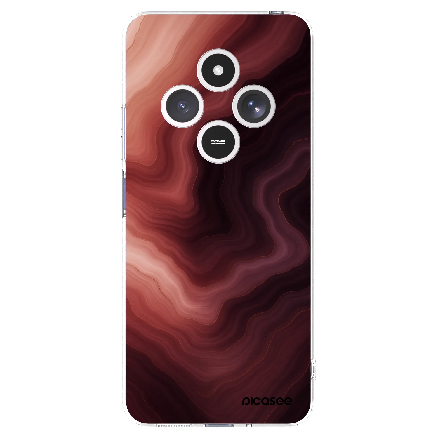 Picasee Xiaomi Redmi 14C Hülle - Transparentes Silikon - Rouge