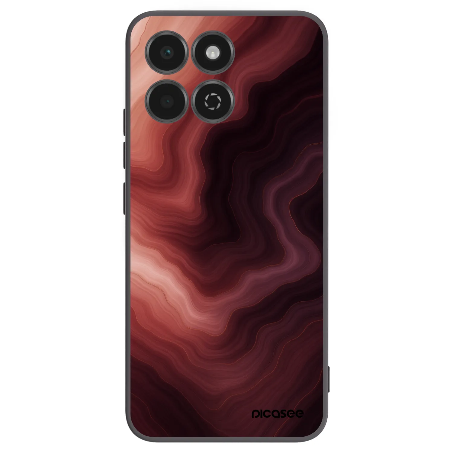 Picasee Honor 200 Smart 5G Hülle - Schwarzes Silikon - Rouge