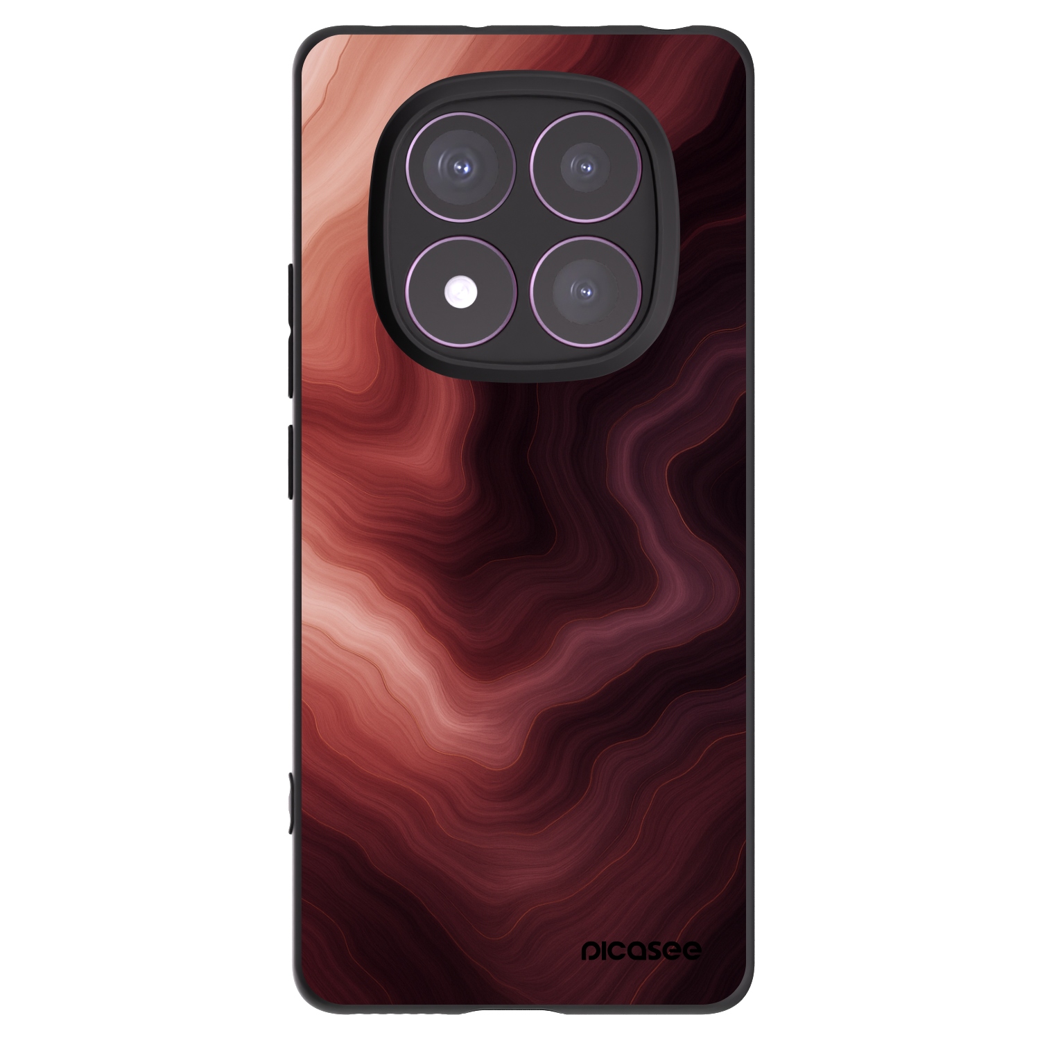 Picasee Xiaomi Redmi Note 14 Pro 4G Hülle - Schwarzes Silikon - Rouge
