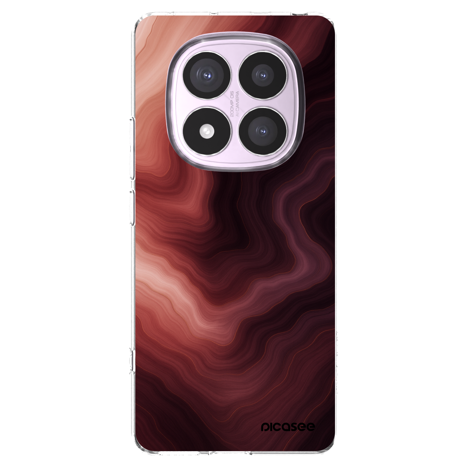 Picasee Xiaomi Redmi Note 14 Pro 4G Hülle - Transparentes Silikon - Rouge