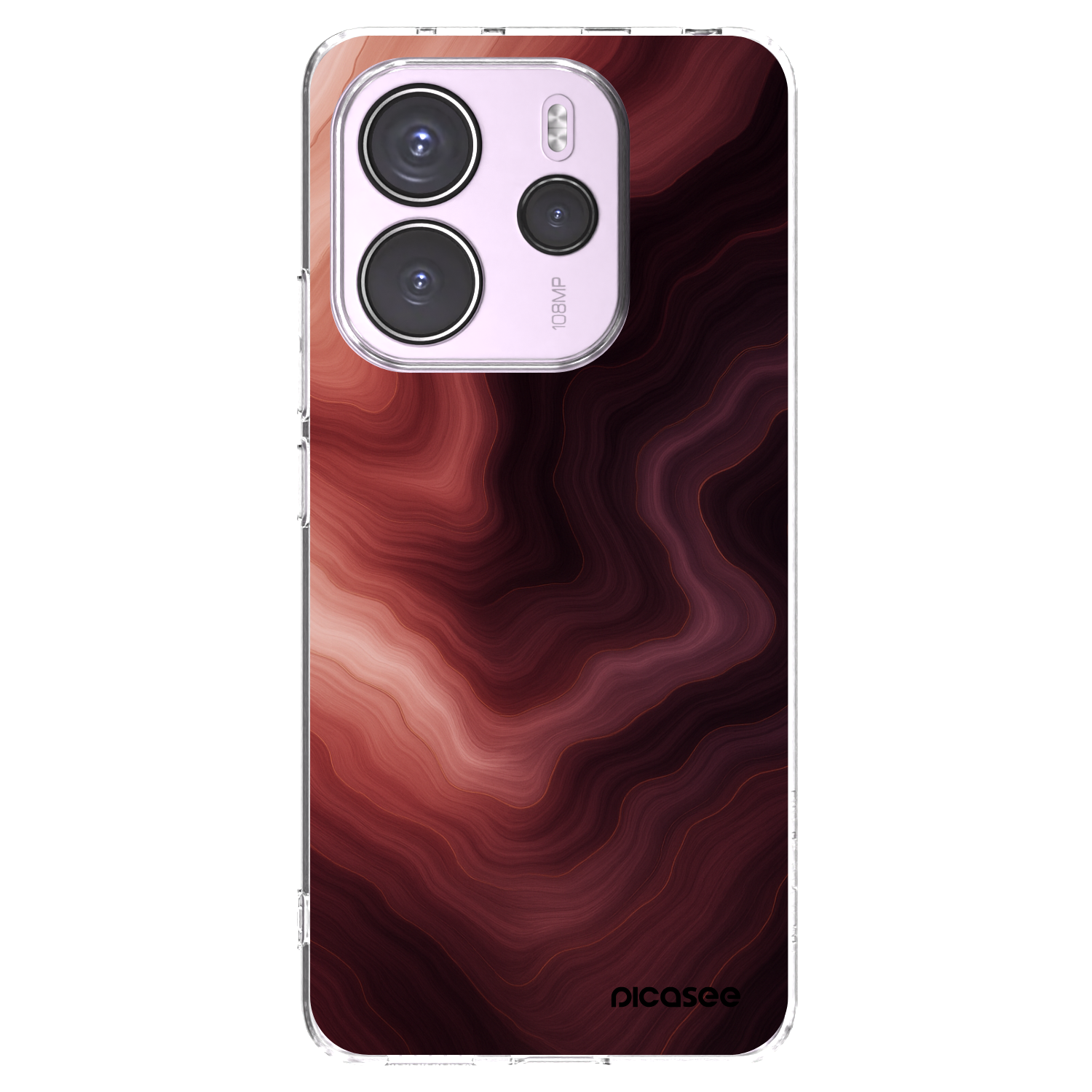 Picasee Xiaomi Redmi Note 14 4G Hülle - Transparentes Silikon - Rouge