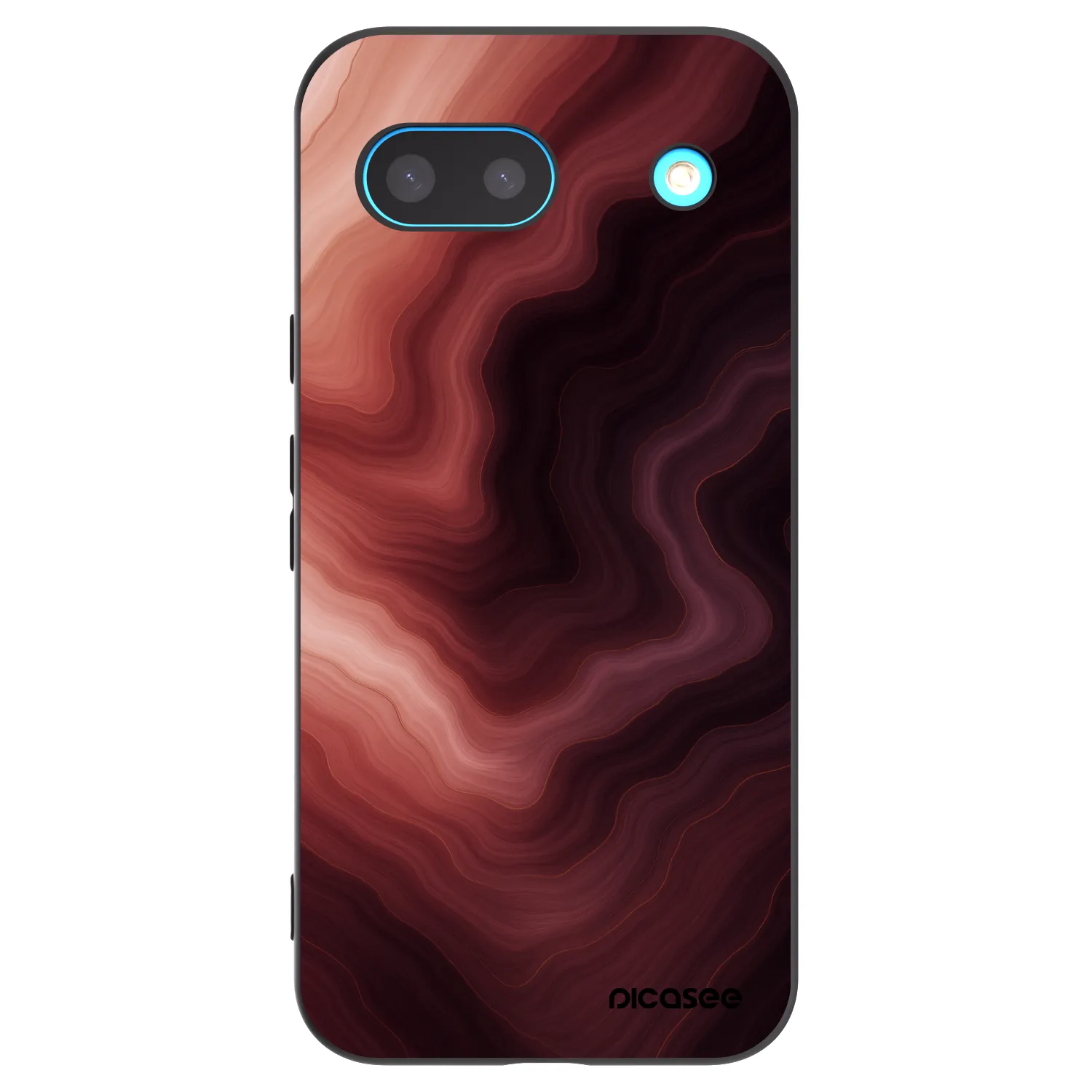 Picasee Google Pixel 8a Hülle - Schwarzes Silikon - Rouge