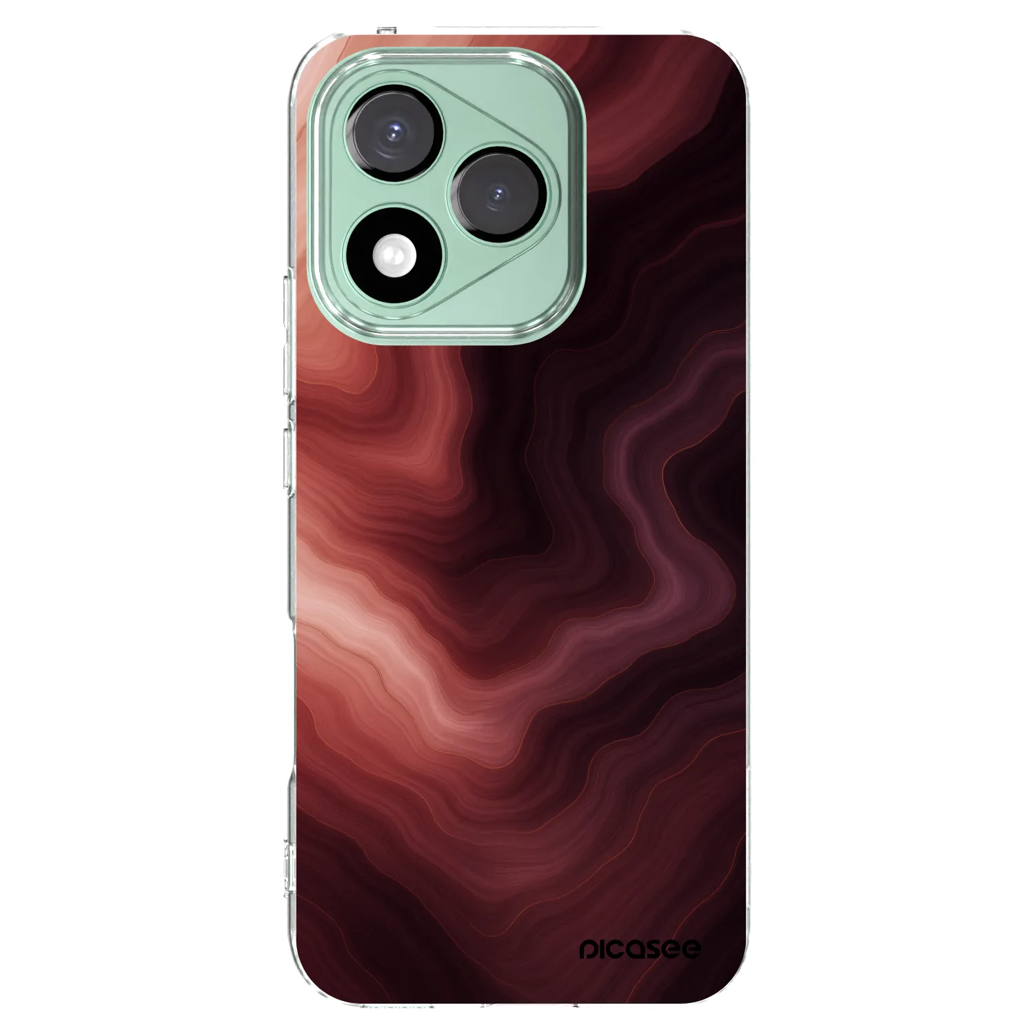 Picasee Honor 400 Lite 5G Hülle - Transparentes Silikon - Rouge