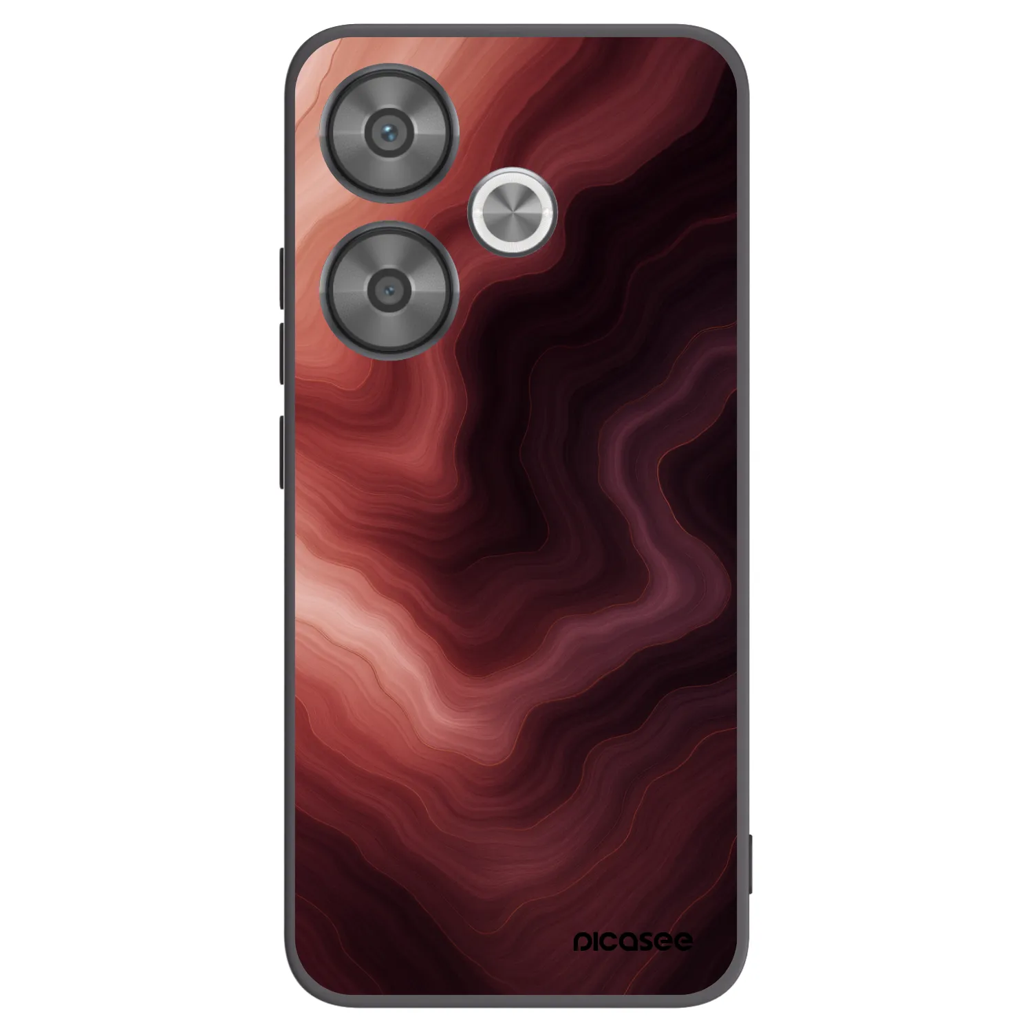 Picasee Xiaomi Poco F6 Hülle - Schwarzes Silikon - Rouge