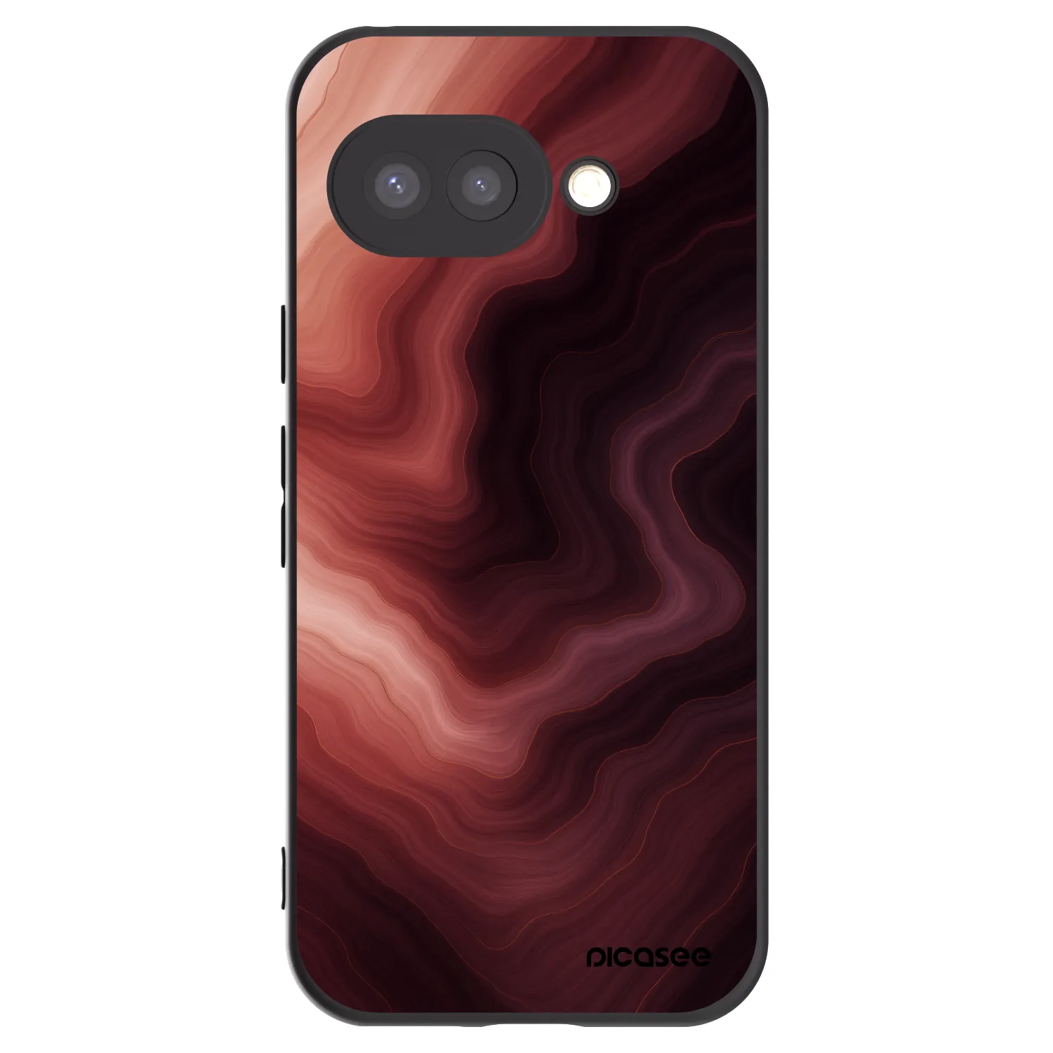 Picasee Google Pixel 9a Hülle - Schwarzes Silikon - Rouge