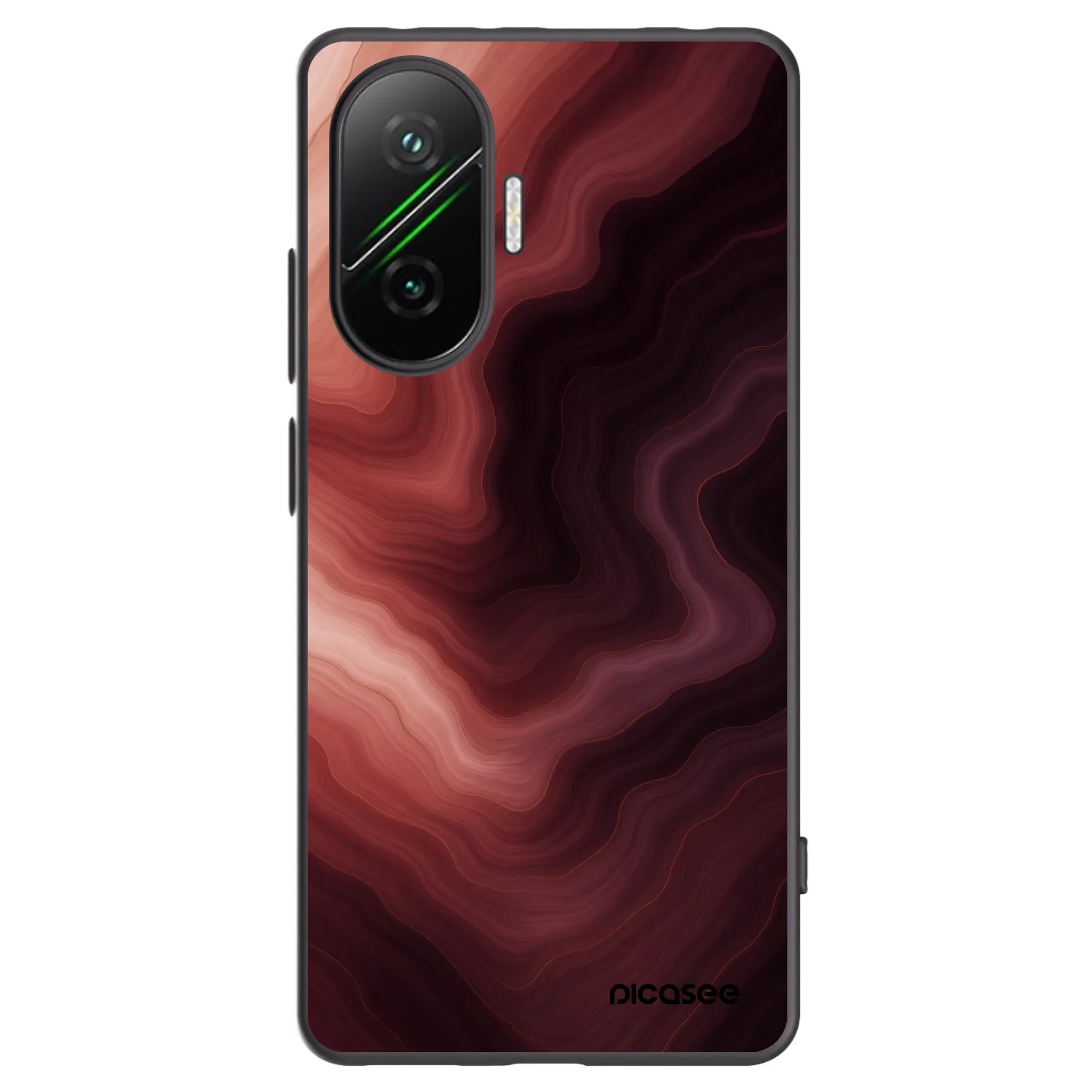 Picasee Xiaomi Poco F7 5G Hülle - Schwarzes Silikon - Rouge