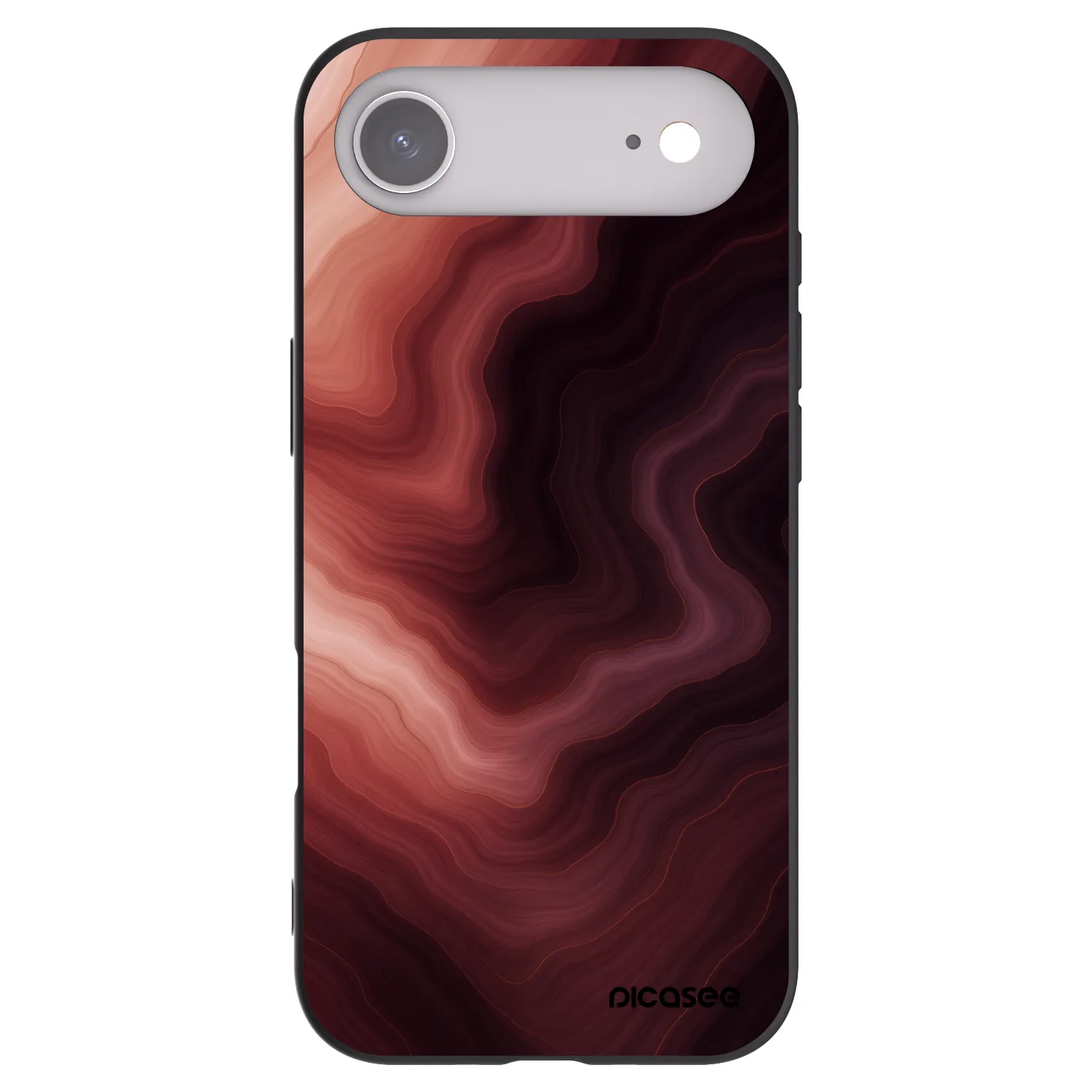 Picasee Apple iPhone Air Hülle - Schwarzes Silikon - Rouge