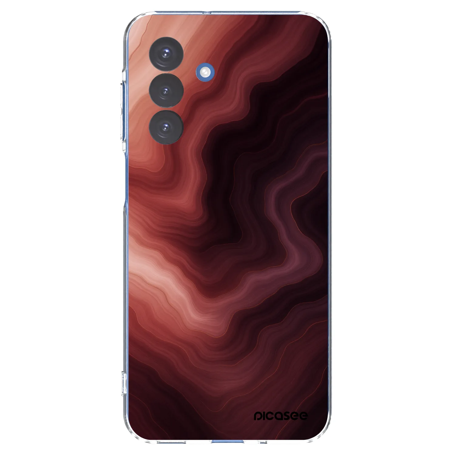 Picasee Samsung Galaxy A17 5G Hülle - Transparentes Silikon - Rouge