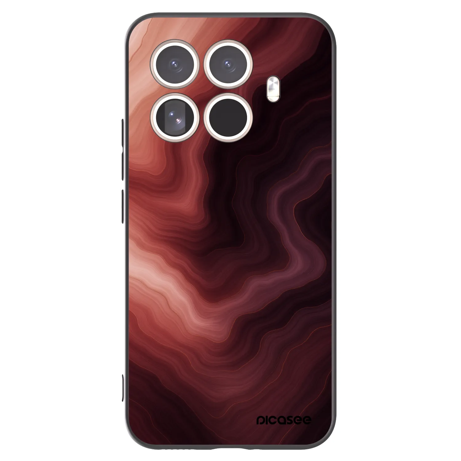 Picasee Xiaomi 15T Pro Hülle - Schwarzes Silikon - Rouge