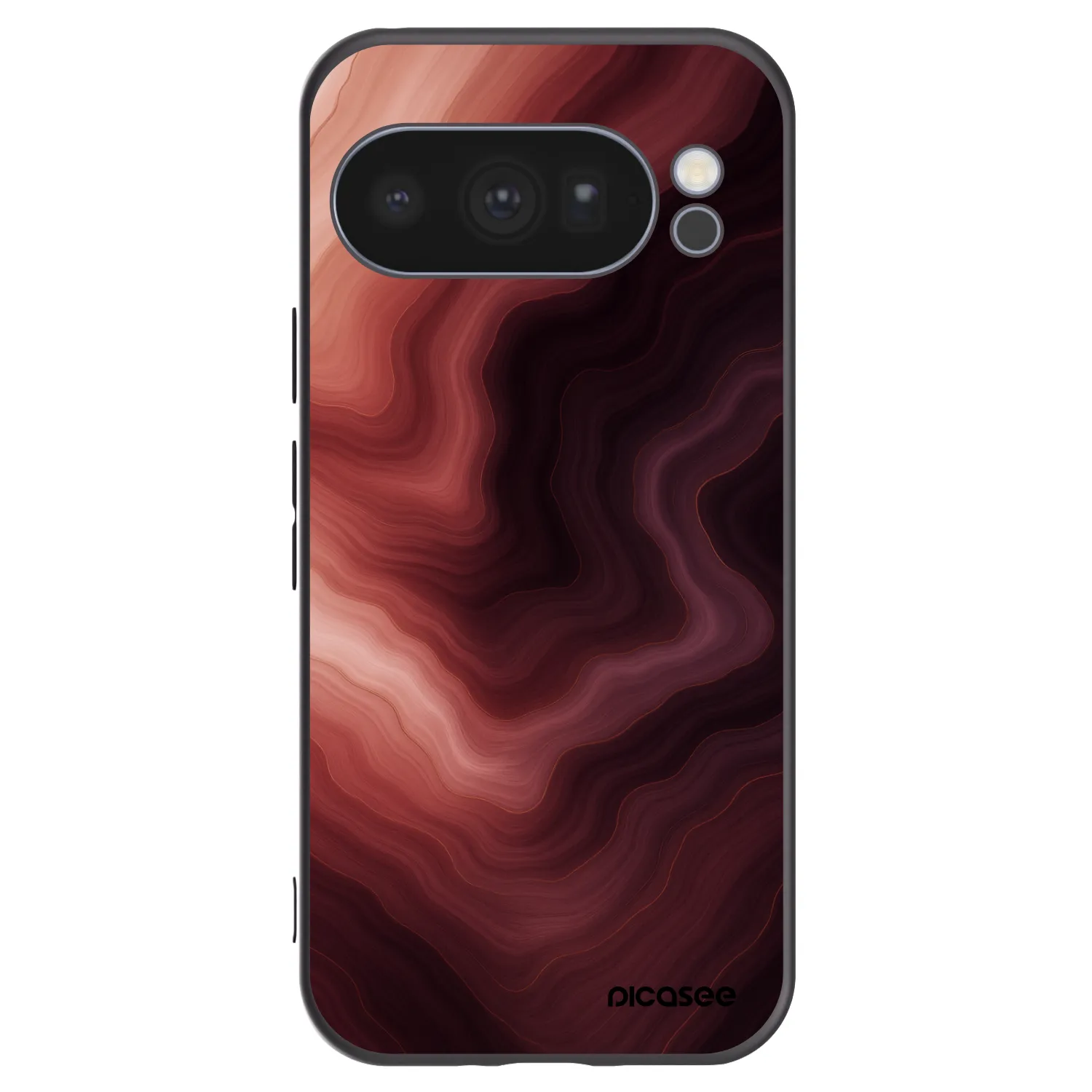 Picasee Google Pixel 10 Pro Hülle - Schwarzes Silikon - Rouge