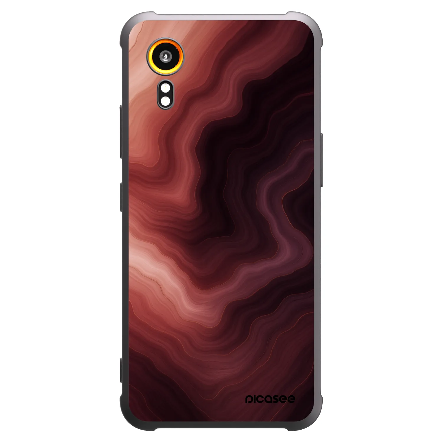 Picasee Samsung Galaxy Xcover 7 Hülle - Schwarzes Silikon - Rouge