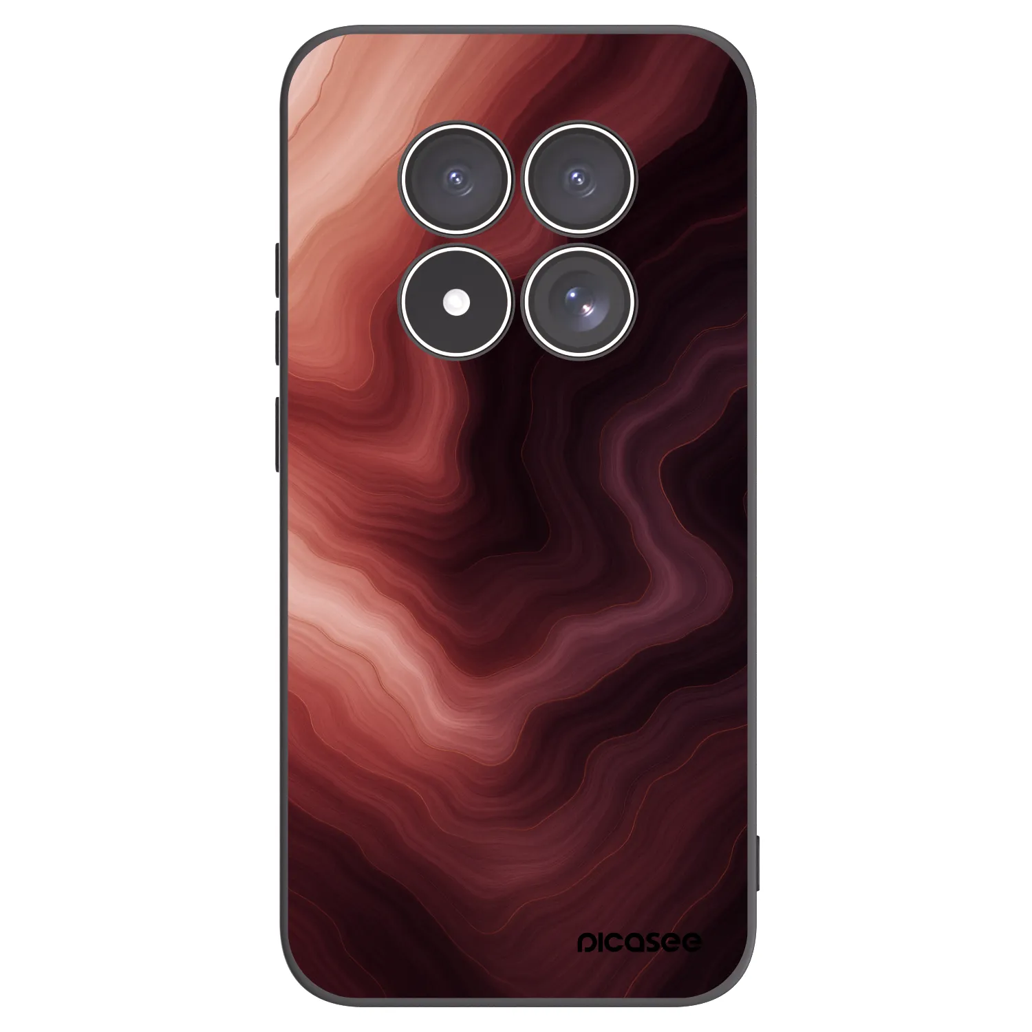 Picasee Xiaomi Redmi Note 15 Pro 5G Hülle - Schwarzes Silikon - Rouge