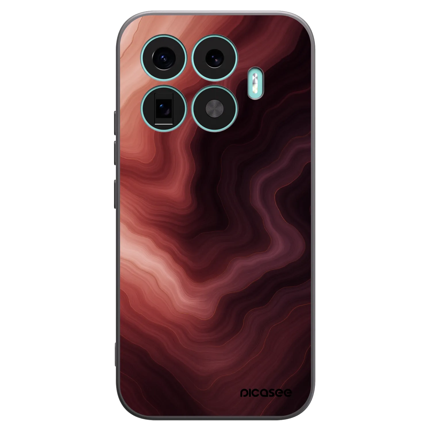 Picasee Xiaomi 17T Hülle - Schwarzes Silikon - Rouge