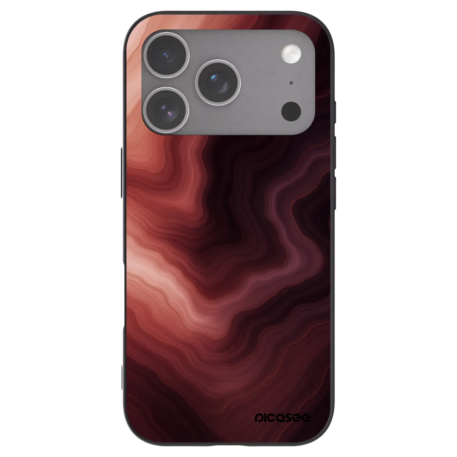 Picasee Apple iPhone 18 Pro Hülle - Schwarzes Silikon - Rouge