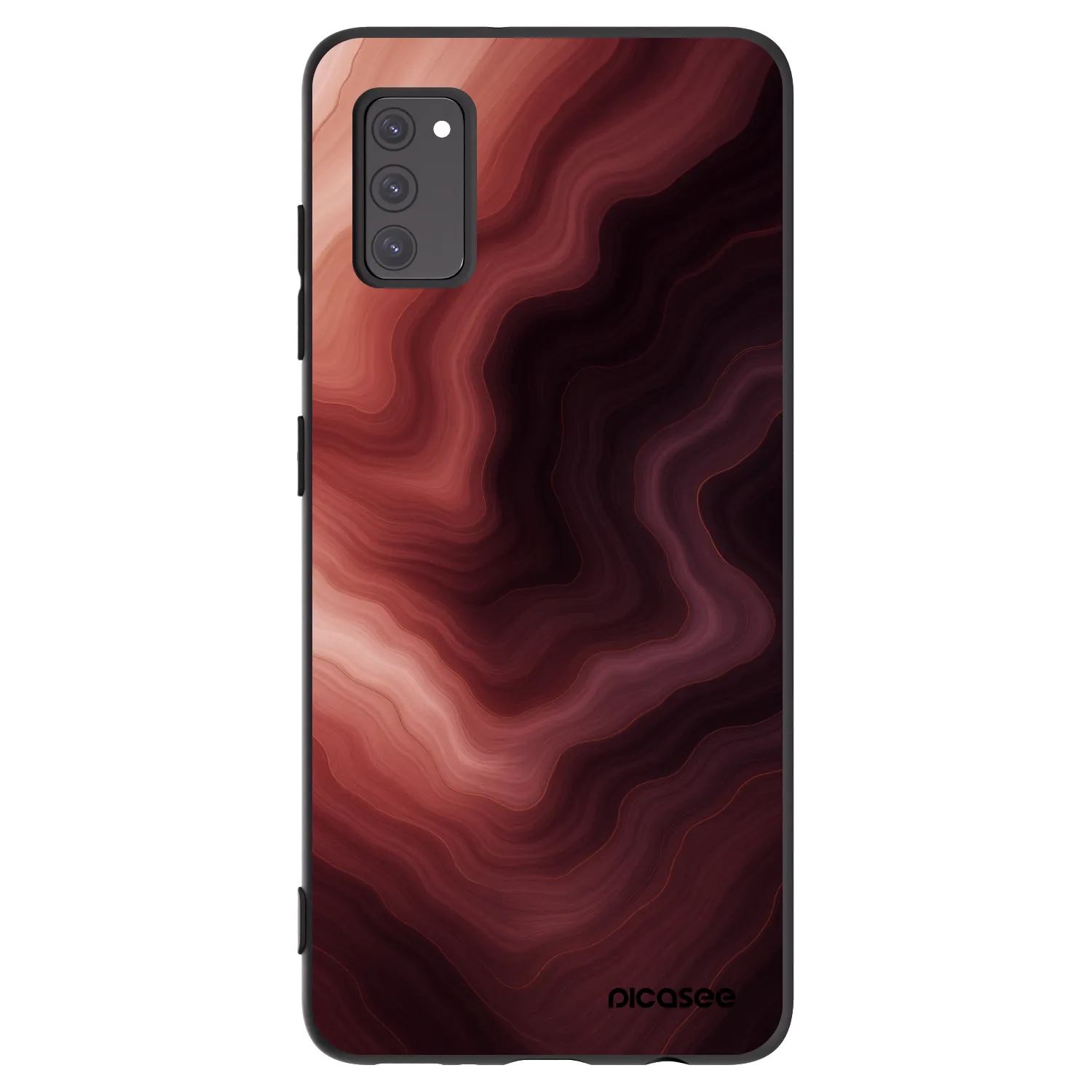 Picasee Samsung Galaxy A41 A415F Hülle - Schwarzes Silikon - Rouge