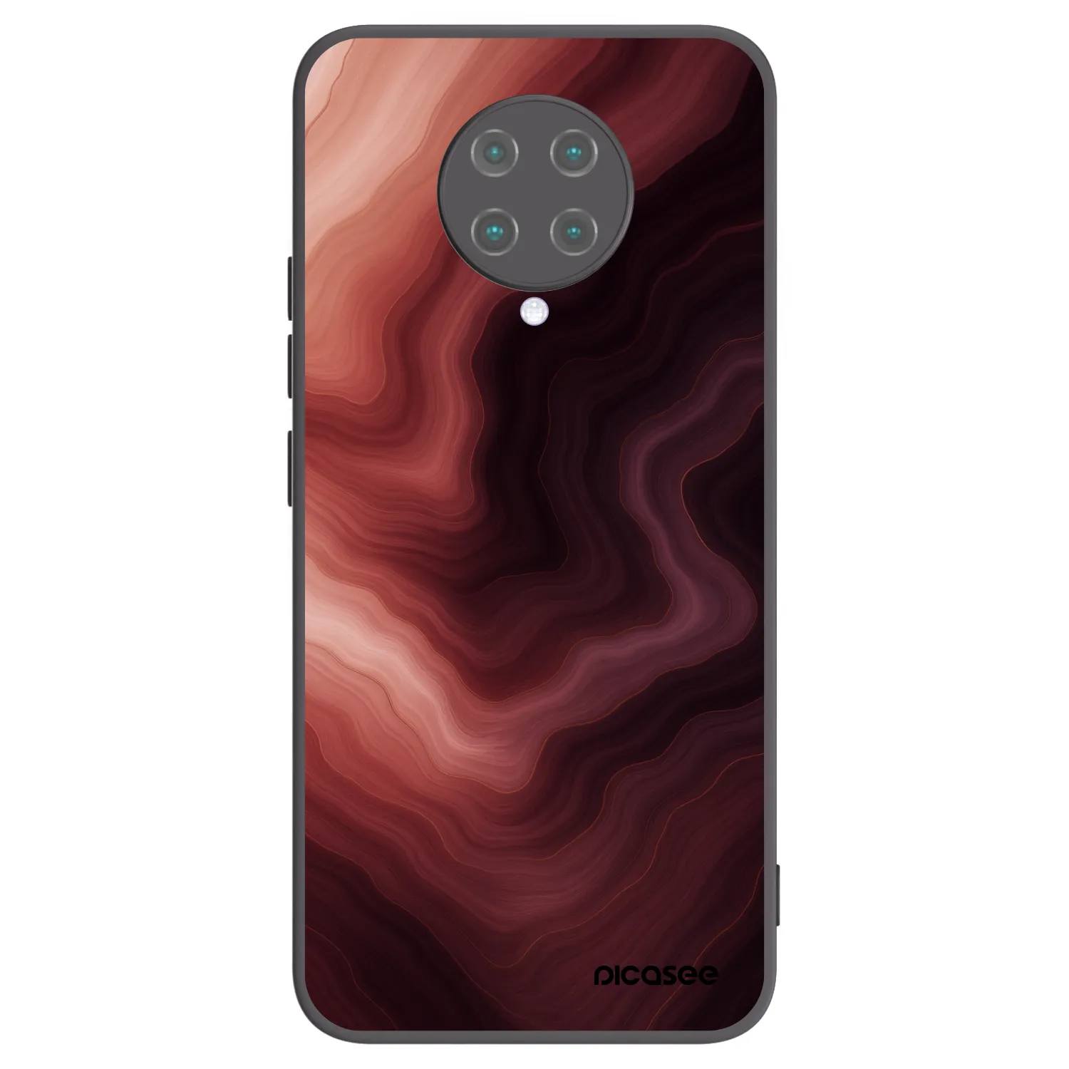 Picasee Xiaomi Poco F2 Pro Hülle - Schwarzes Silikon - Rouge