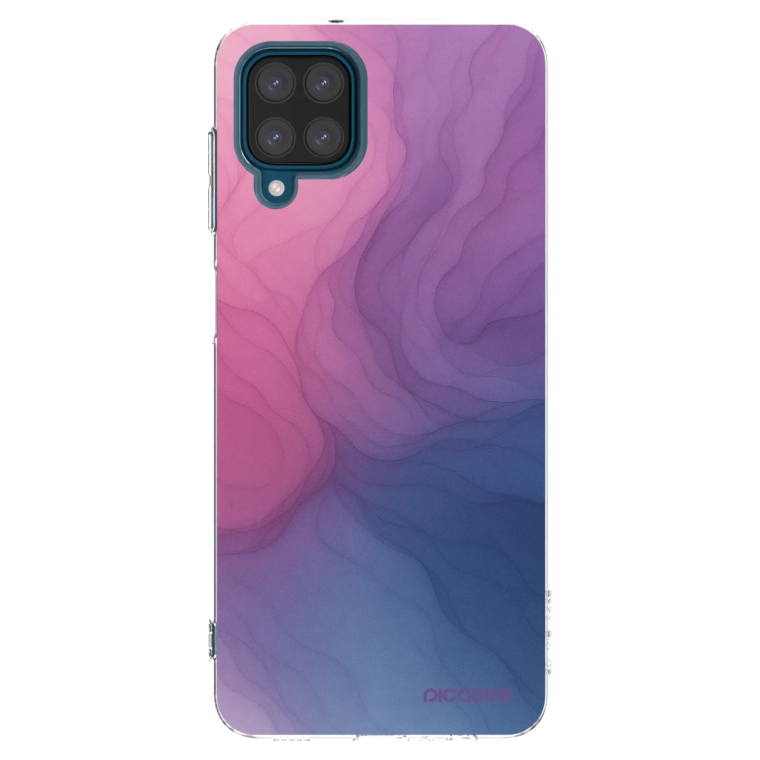 Picasee Samsung Galaxy A12 A125F Hülle - Transparentes Silikon - Silk